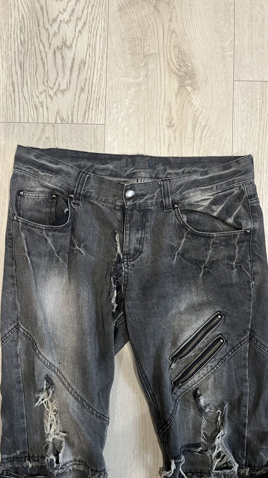 Japanese Brand Black bacarra jeans Size US 33 - 6 Thumbnail