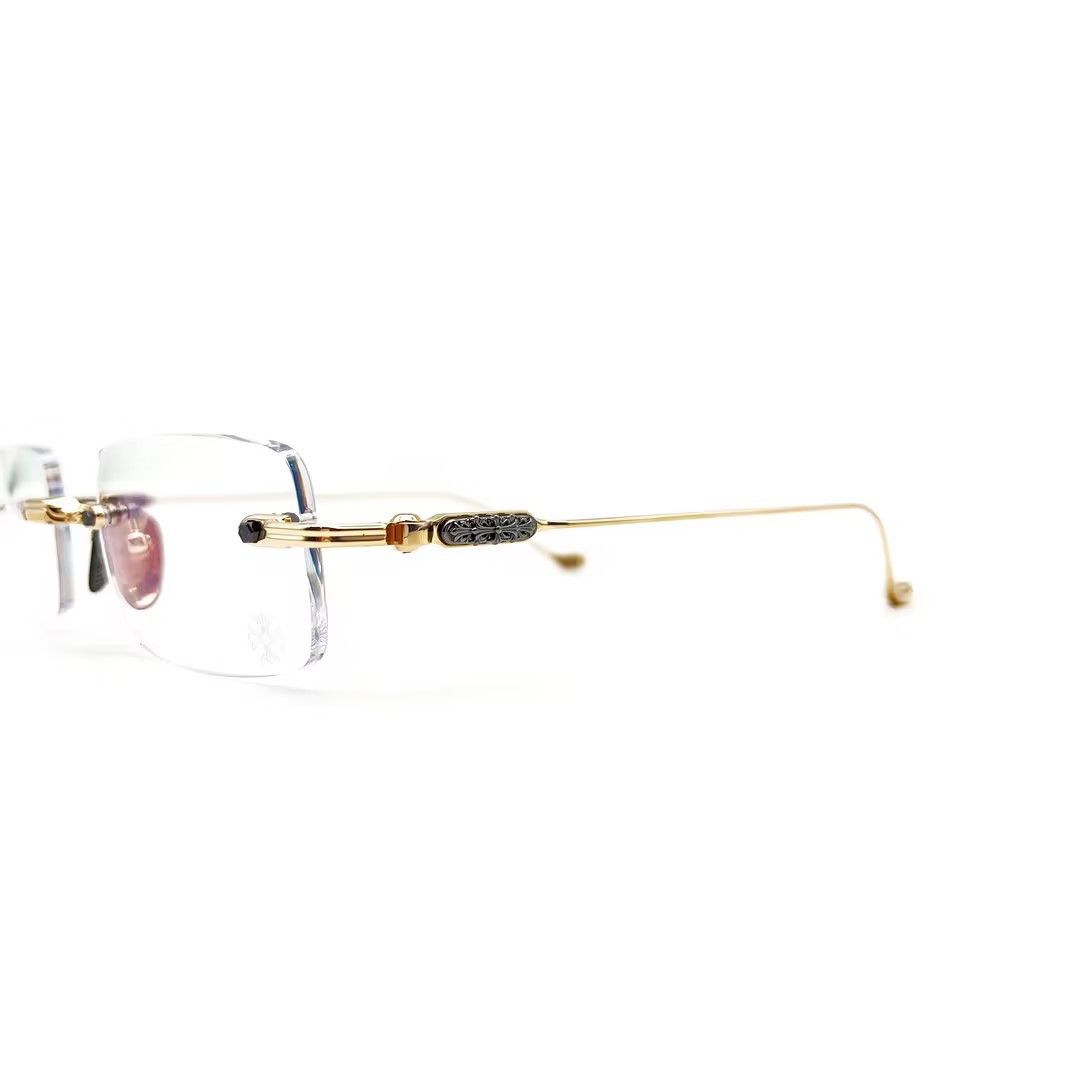 Chrome Hearts Chrome Hearts SOFFFFFFFFERS II MBK/GP Glasses Frame Size ONE SIZE - 4 Thumbnail