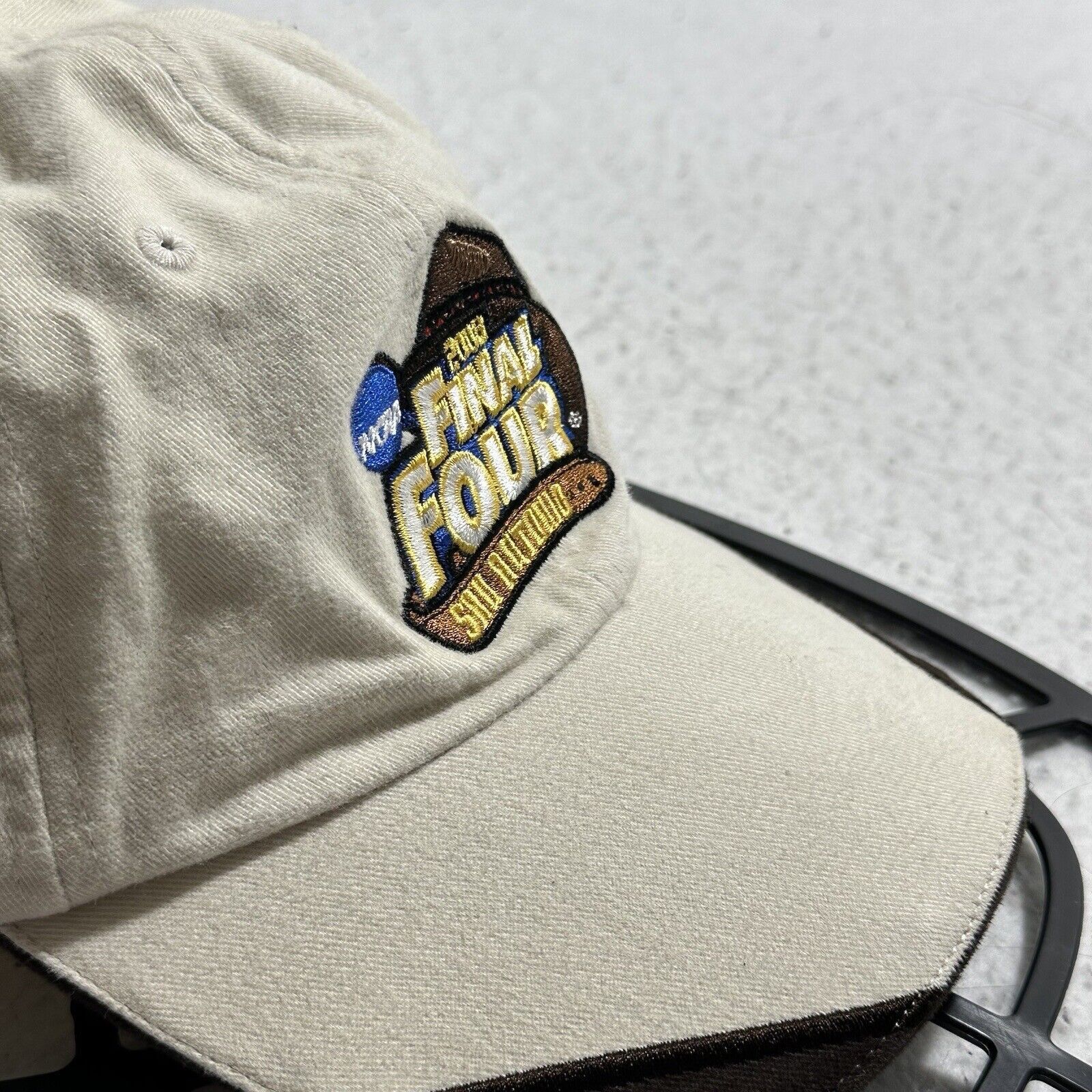 NCAA NCAA 2008 Final Four Beige Embroidered Baseball Hat Cap Y2K Size ONE SIZE - 6 Thumbnail