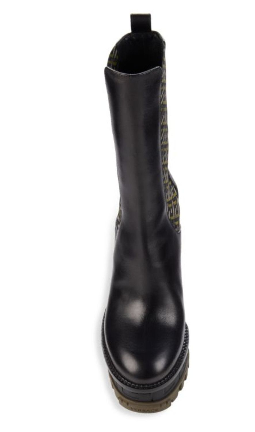 Versace Greca Block Heel Platform Chelsea Boots Size US 8 / IT 38 - 3 Thumbnail
