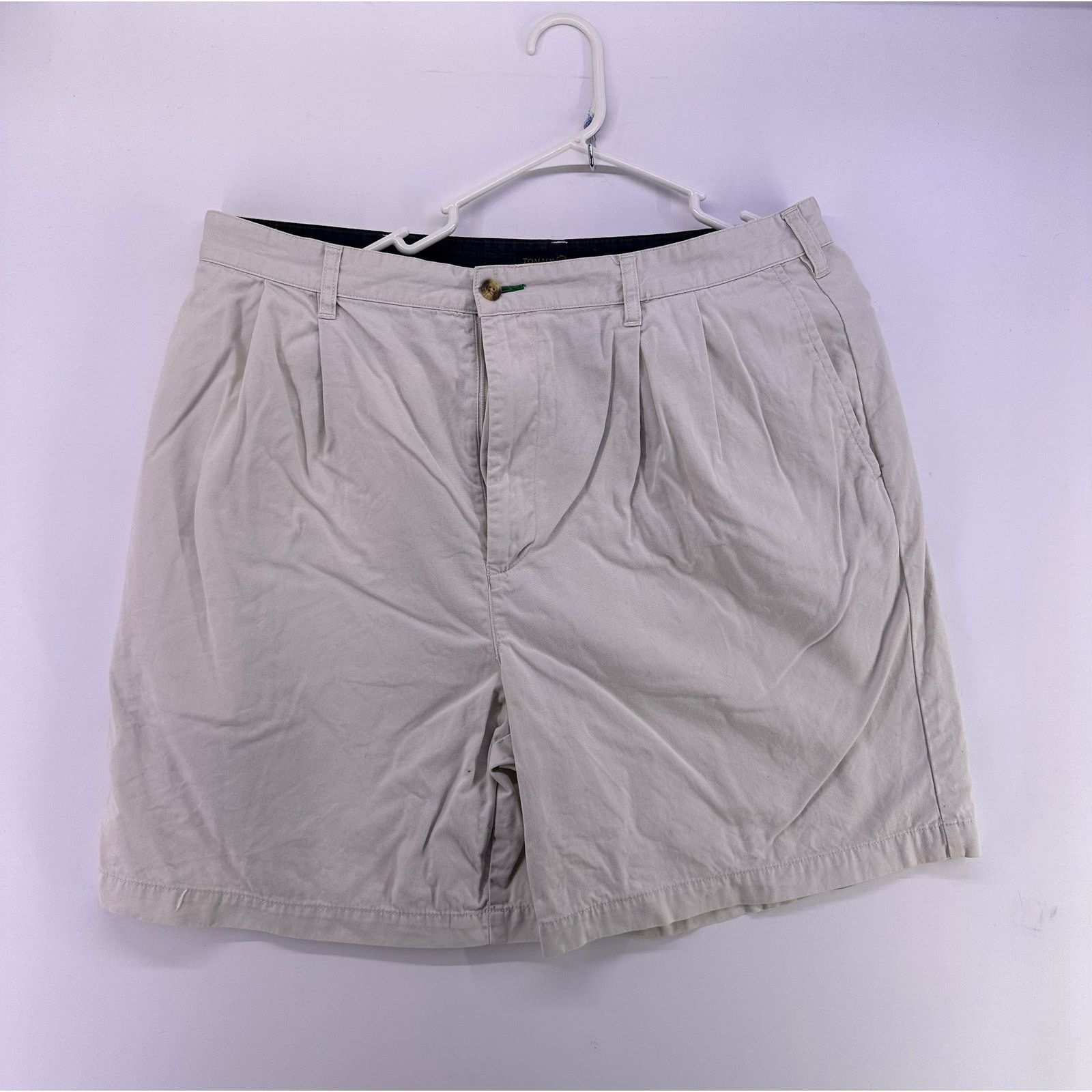 Tommy Hilfiger Tommy Hilfiger Men’s Size 38 Golf Pleated Front Beige Size US 38 / EU 54 - 4 Thumbnail