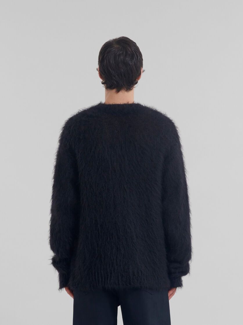 Marni o1f1d3z0126 Brushed Mohair Cardigan in Navy Size US XL / EU 56 / 4 - 3 Thumbnail