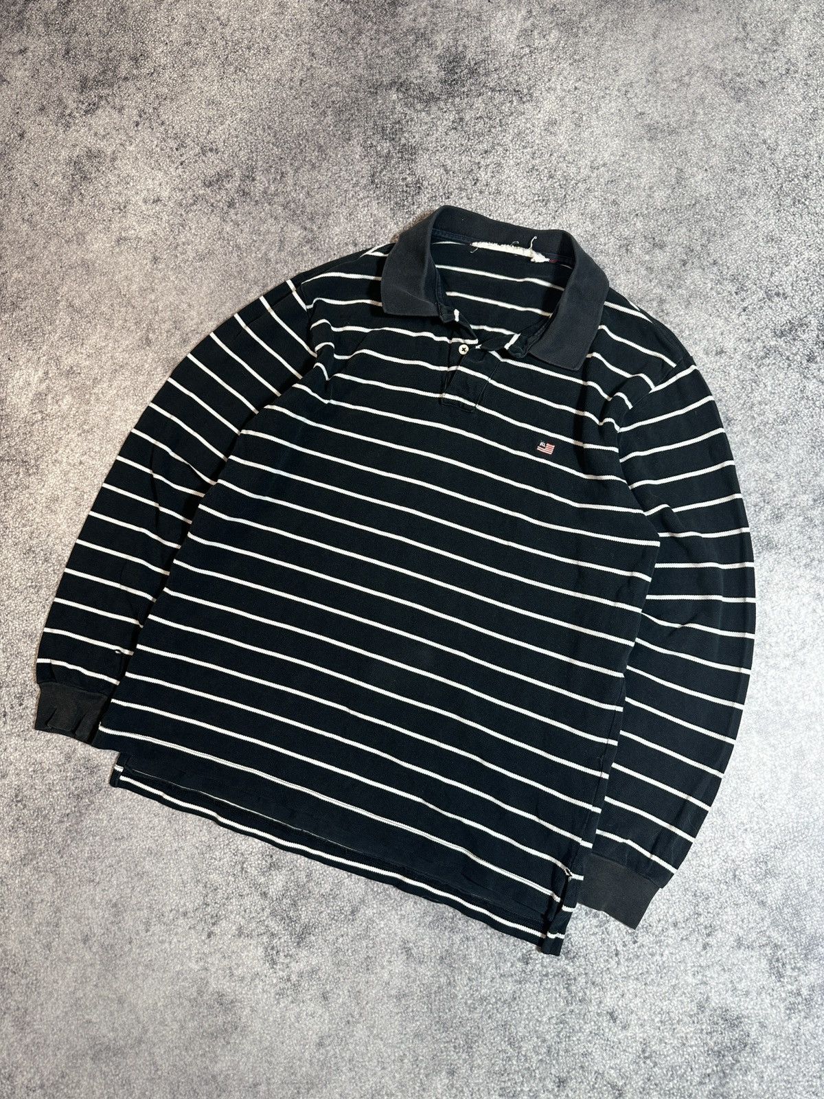 Polo Ralph Lauren RL Polo Ralph Lauren Long Sleeve Rugbys Streetwear Rare VTG Size US L / EU 52-54 / 3 - 1 Thumbnail