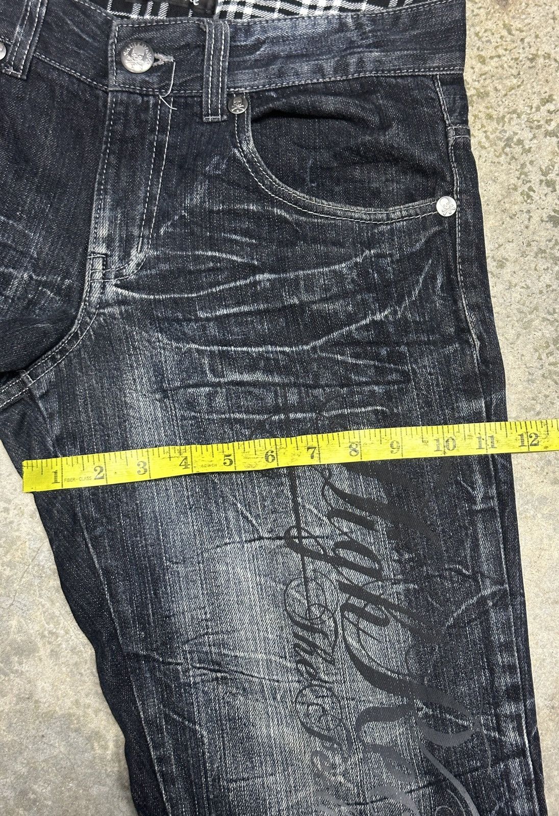 If Six Was Nine × Japanese Brand Vintage Wild Life Denim Clawmark Distressed Washed Jean Size US 33 - 22 Thumbnail