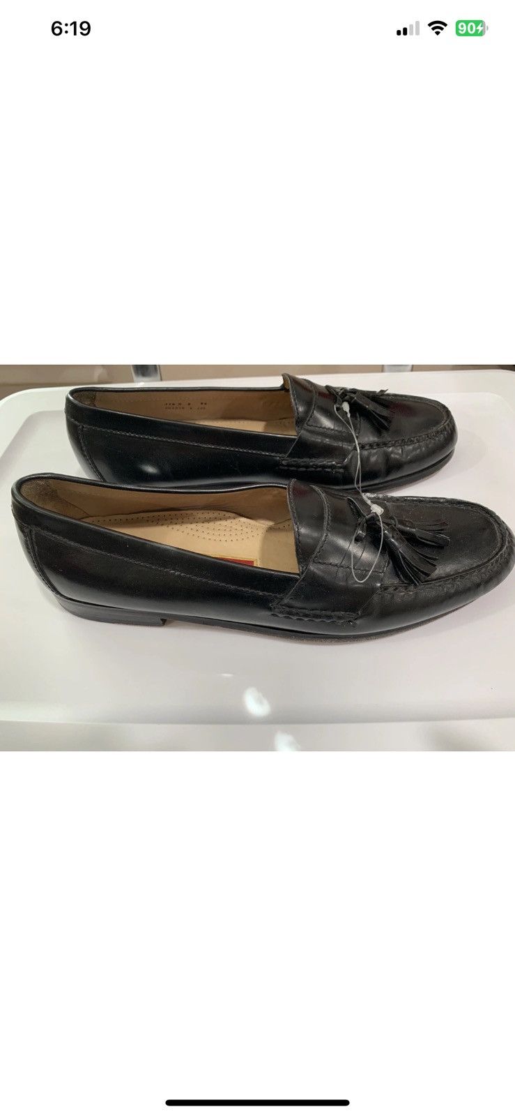 Cole Haan Cole Haan mens sz 11.5 D black loafers slip on tassel shoes Size US 11.5 / EU 44-45 - 5 Thumbnail