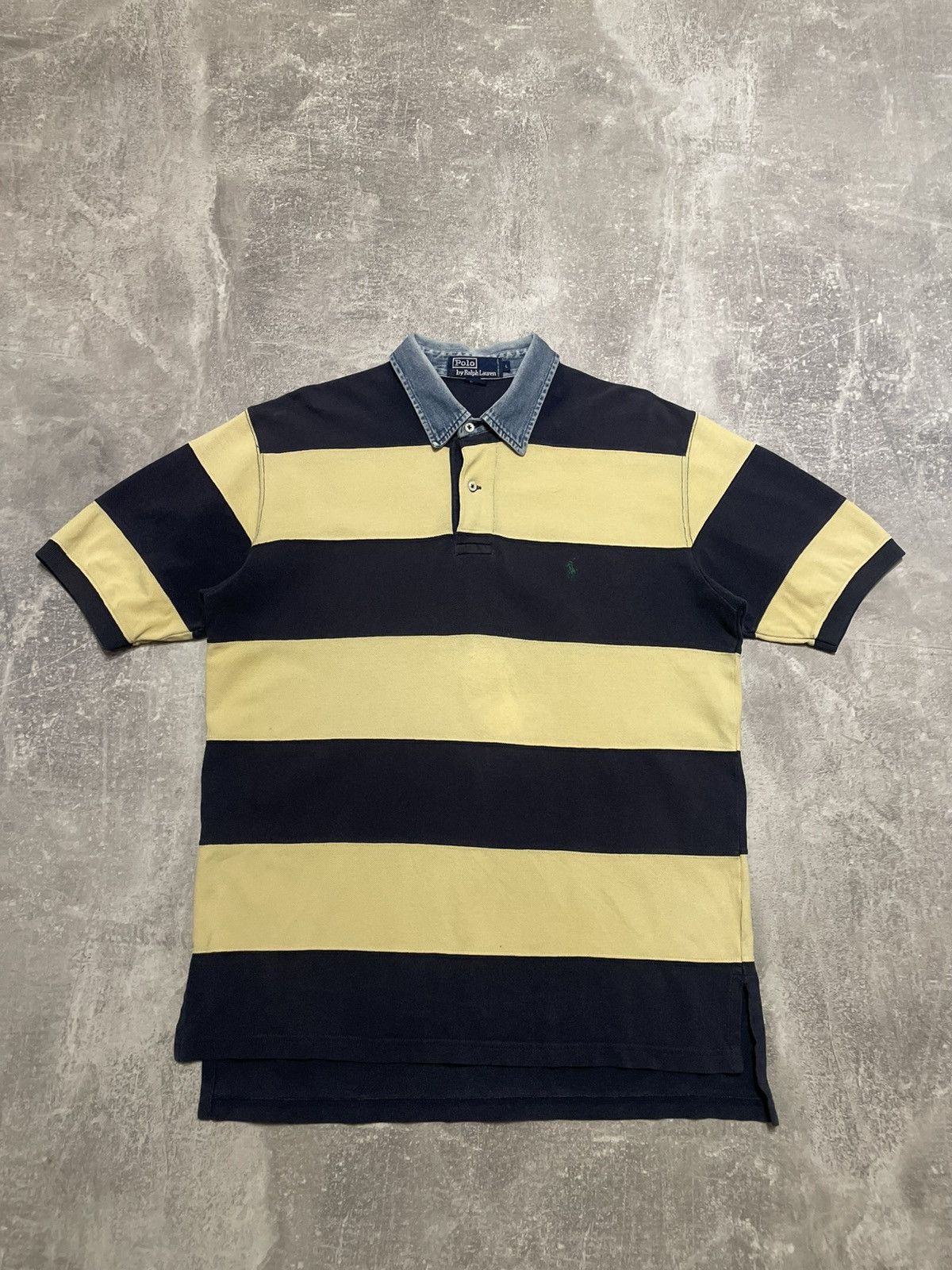 Polo Ralph Lauren Vintage Polo Ralph Lauren Striped Polo Shirt Y2K Size US L / EU 52-54 / 3 - 1 Thumbnail