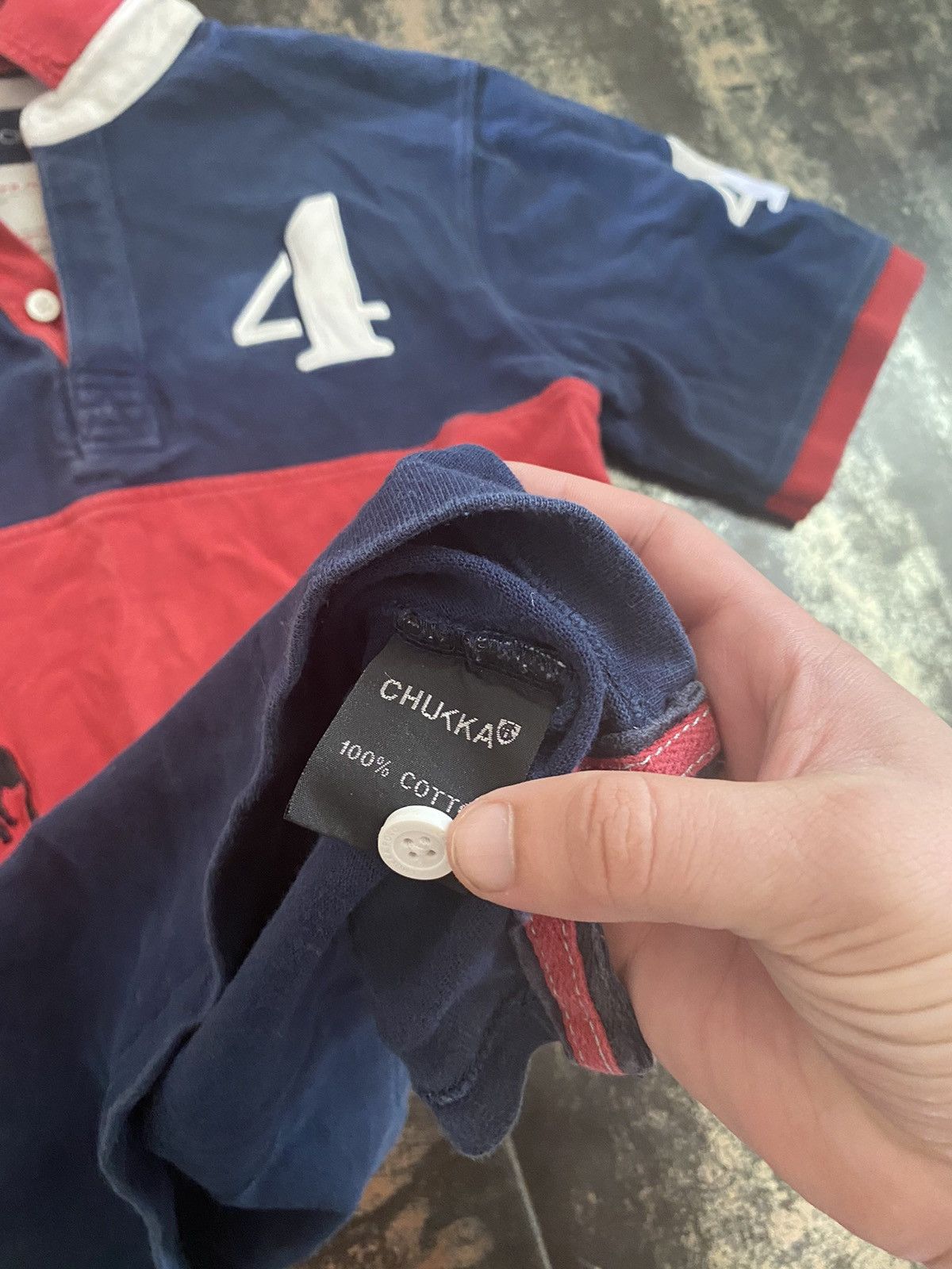 Polo Ralph Lauren × Vintage Polo Ralph Lauren style distressed rugby polo oversized Size US S / EU 44-46 / 1 - 8 Thumbnail