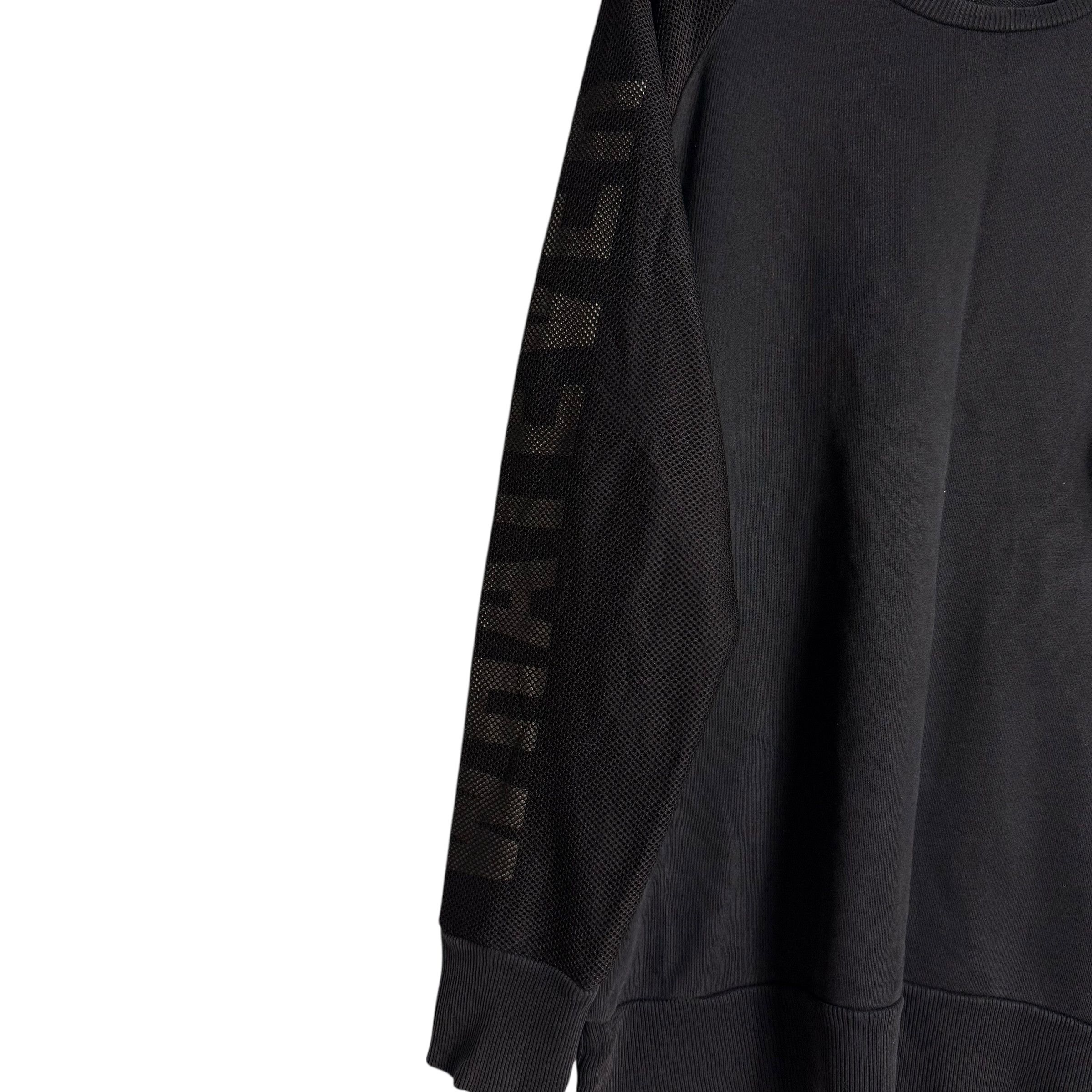 Diesel 🔥RARE🔥Vintage Diesel Sweatshirt Mesh Sleeves Size US XL / EU 56 / 4 - 4 Thumbnail