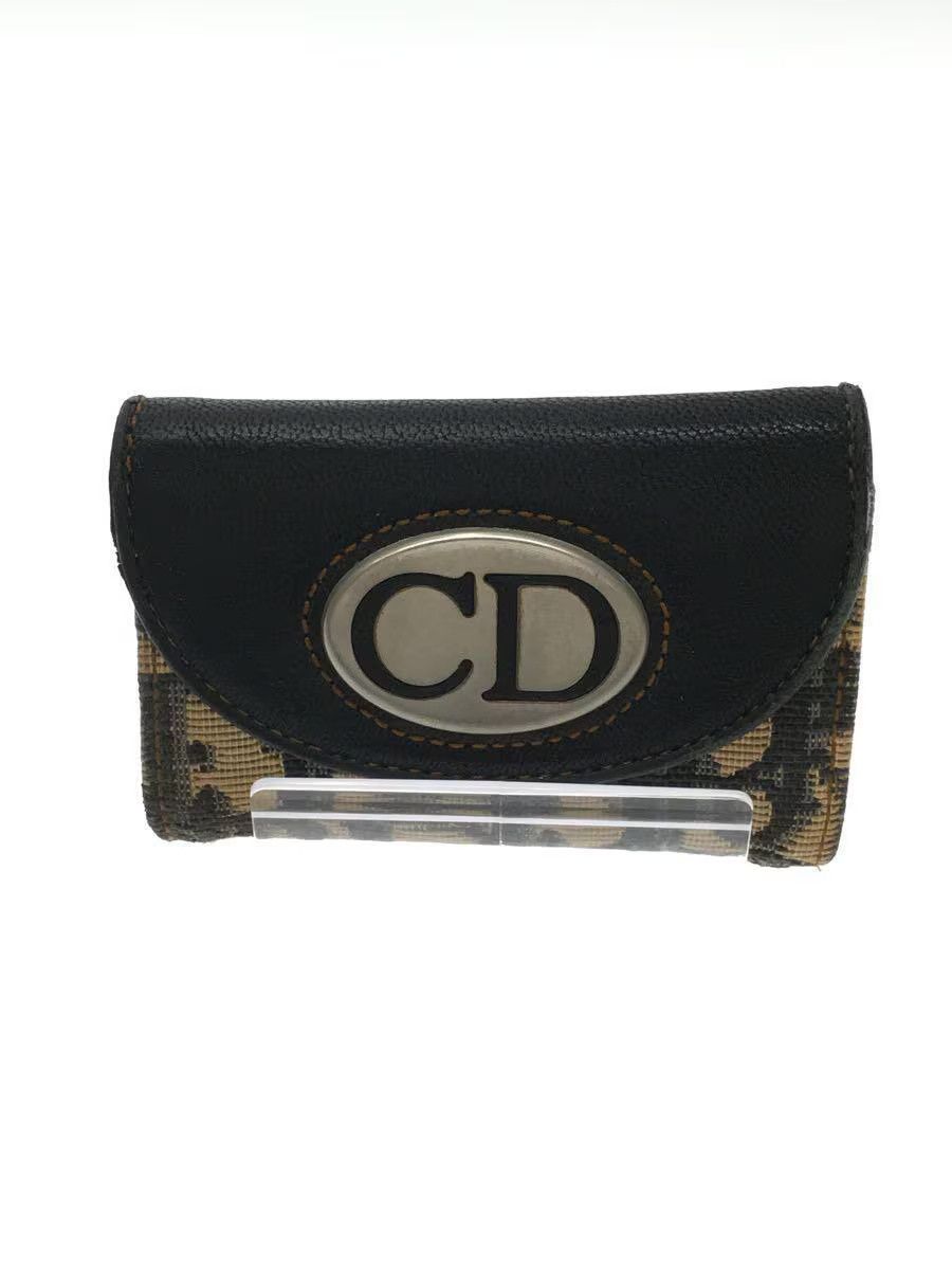 Dior Dior Monogram Leather Key Case Camel Size ONE SIZE - 1 Thumbnail