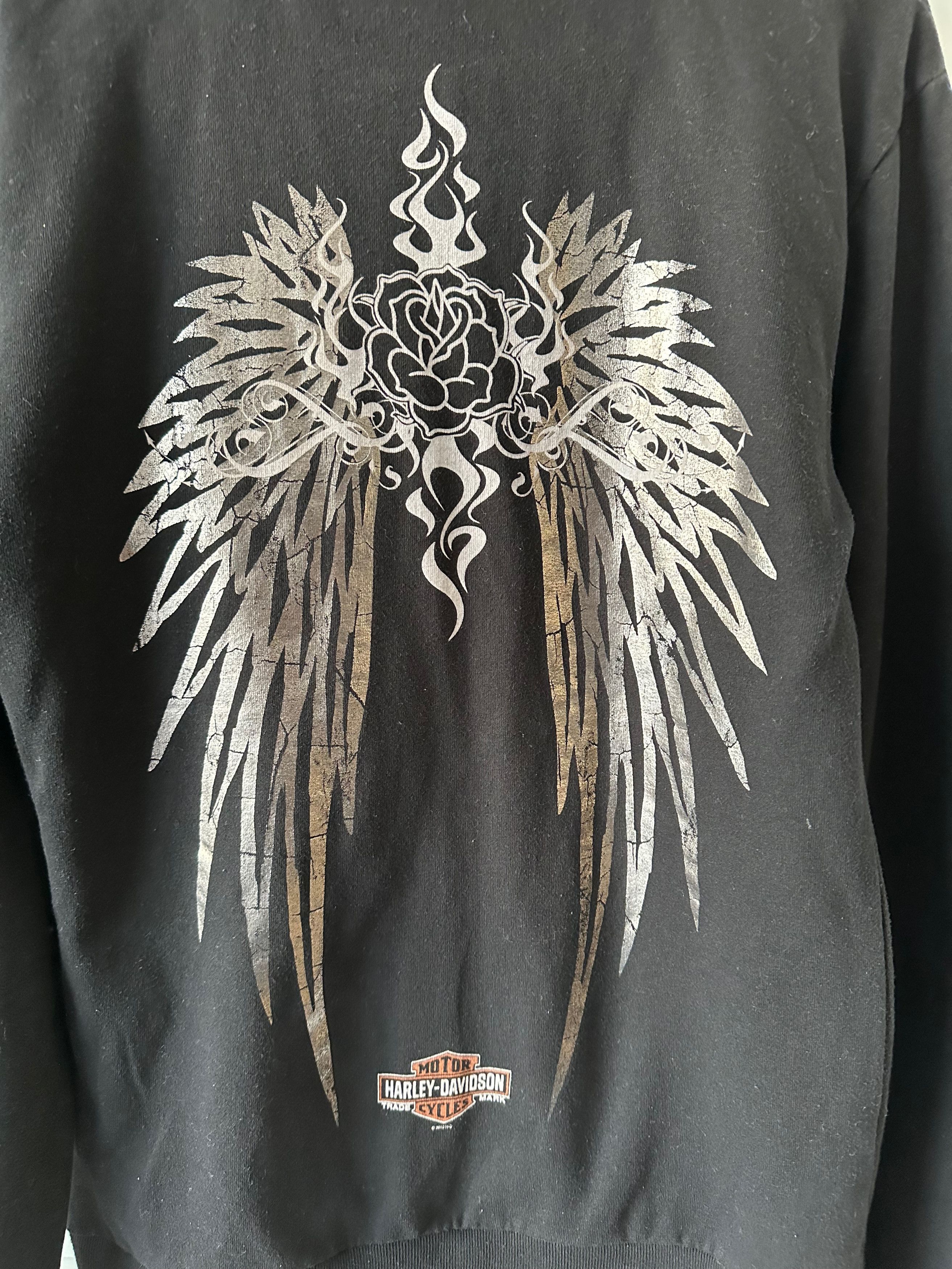 Harley Davidson 2010 Harley Davidson Sweatshirt full zip black Size L / US 10 / IT 46 - 10 Thumbnail