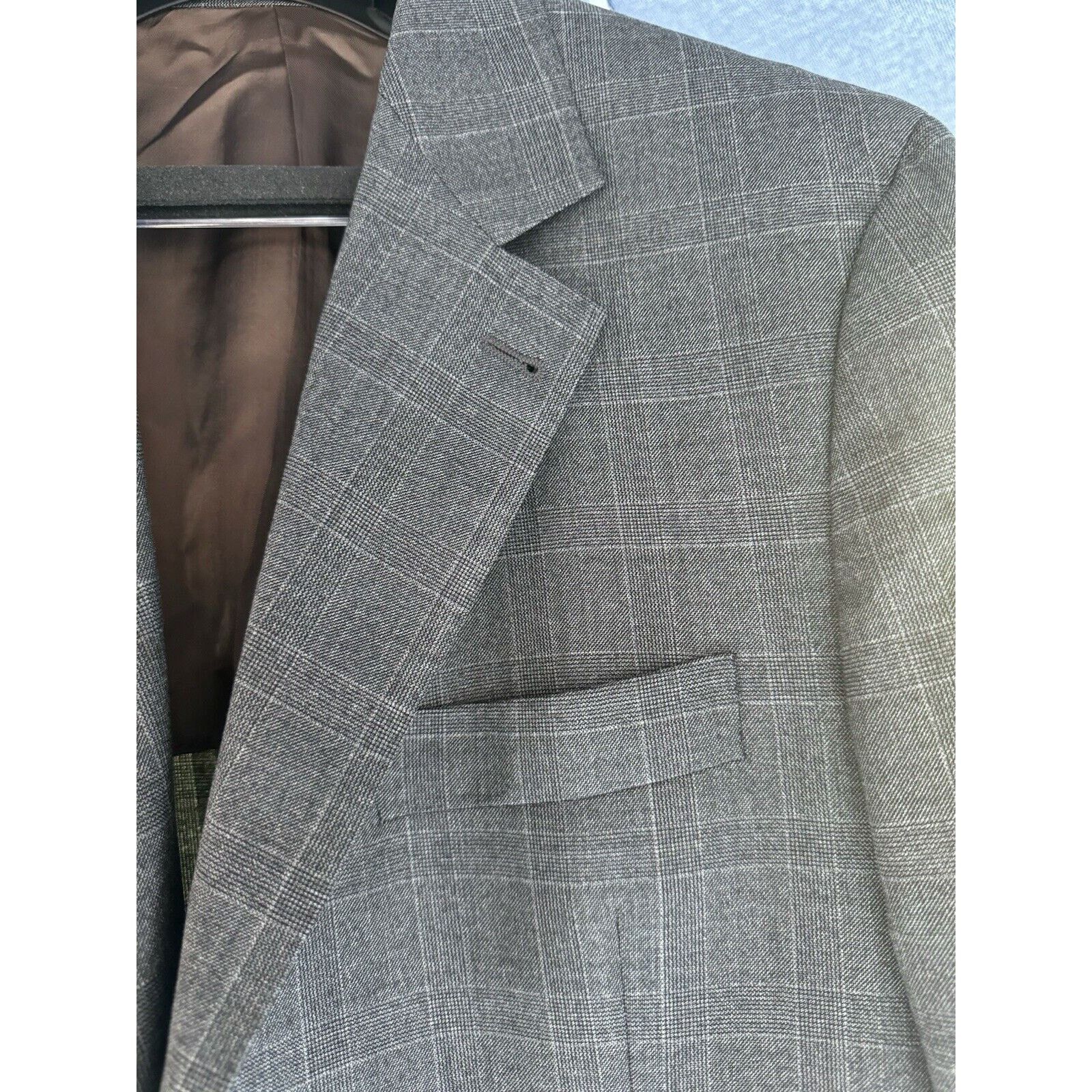 Brunello Cucinelli Brunello Cucinelli Blazer Jacket GlenPlaid 52/42 Unstructure Size 42R - 2 Thumbnail