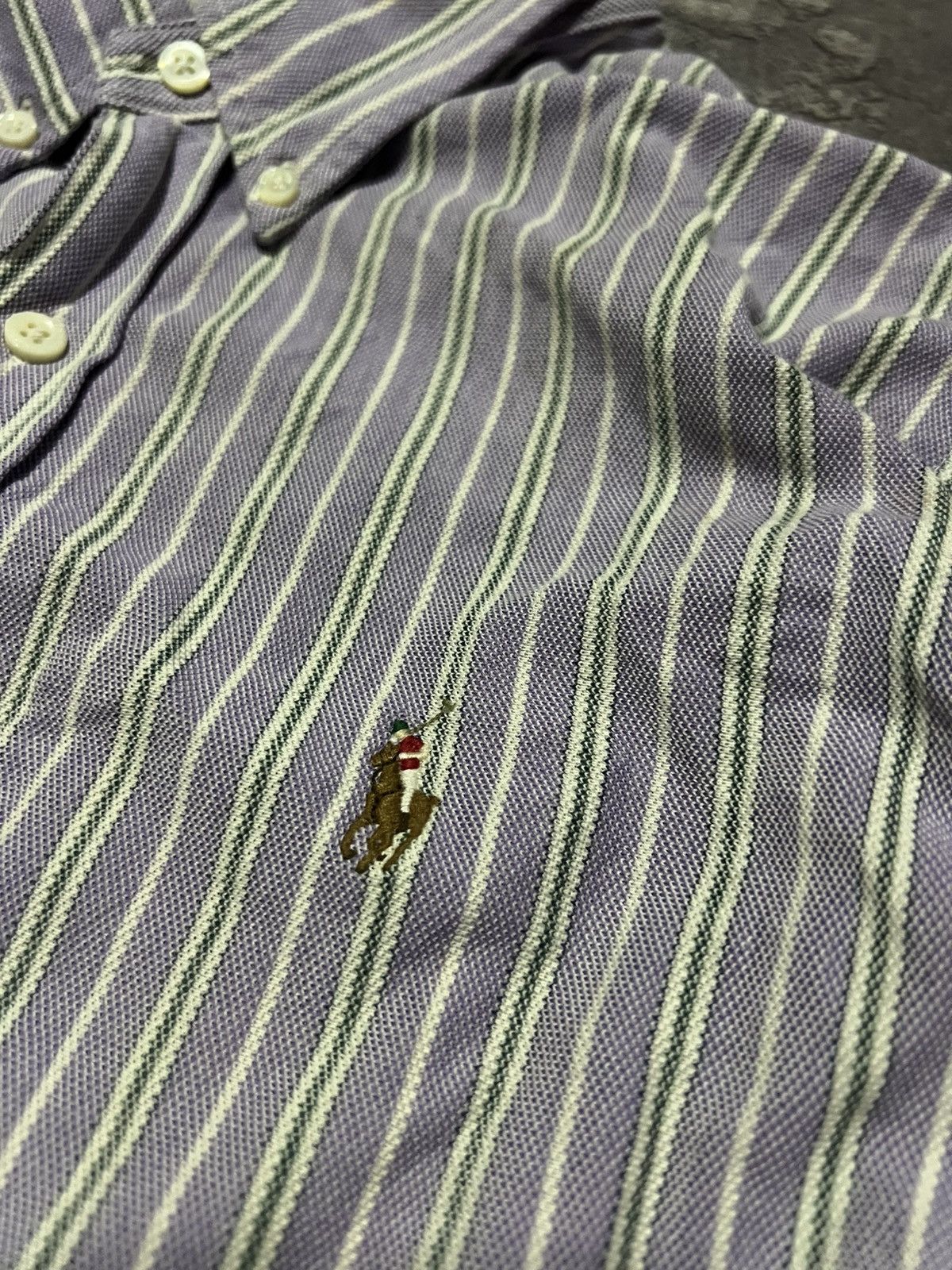 Ralph Lauren Vintage Polo Ralph Lauren Knit Oxford Button Up Shirt Size US XL / EU 56 / 4 - 3 Thumbnail