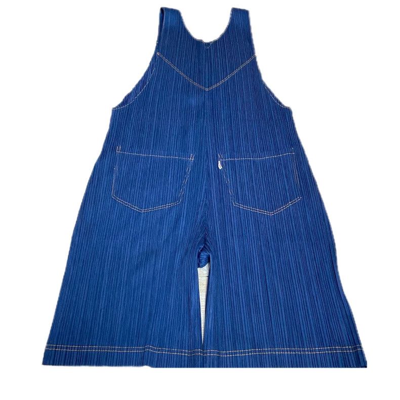 Issey Miyake Issey Miyake size:3 Blue denim imitation series dress Size S / US 4 / IT 40 - 3 Thumbnail