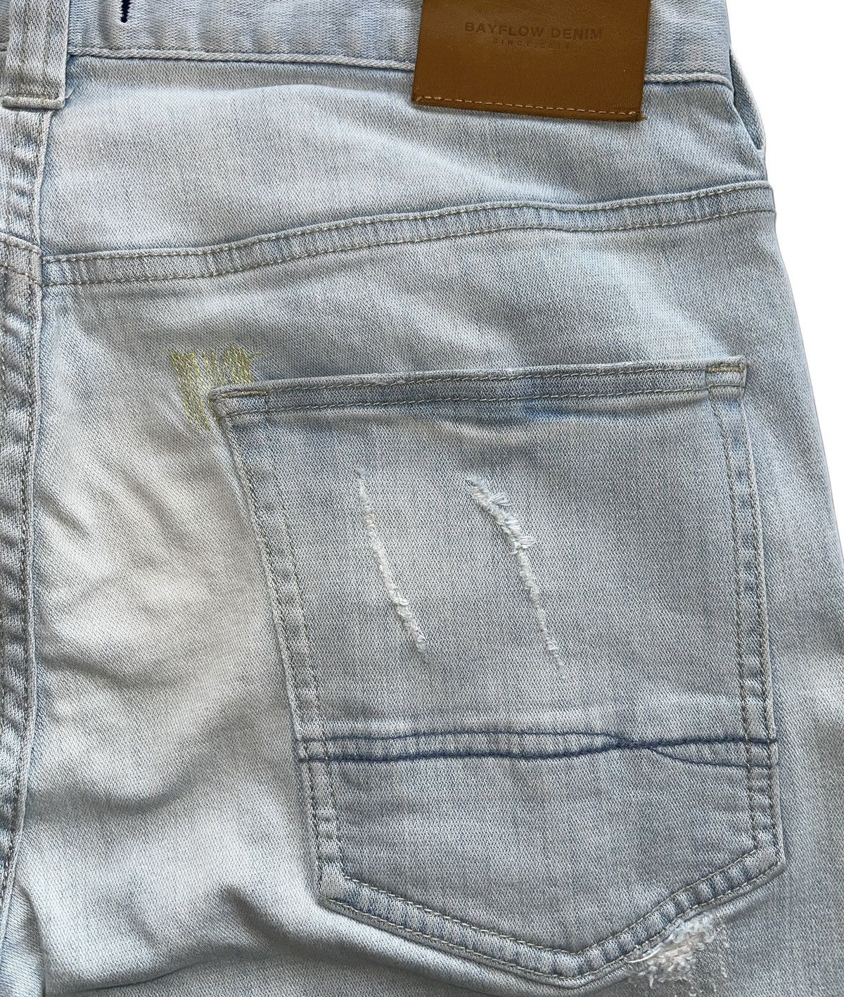 Japanese Brand Ripped Distressed Bayflow Denim Size US 30 / EU 46 - 9 Thumbnail