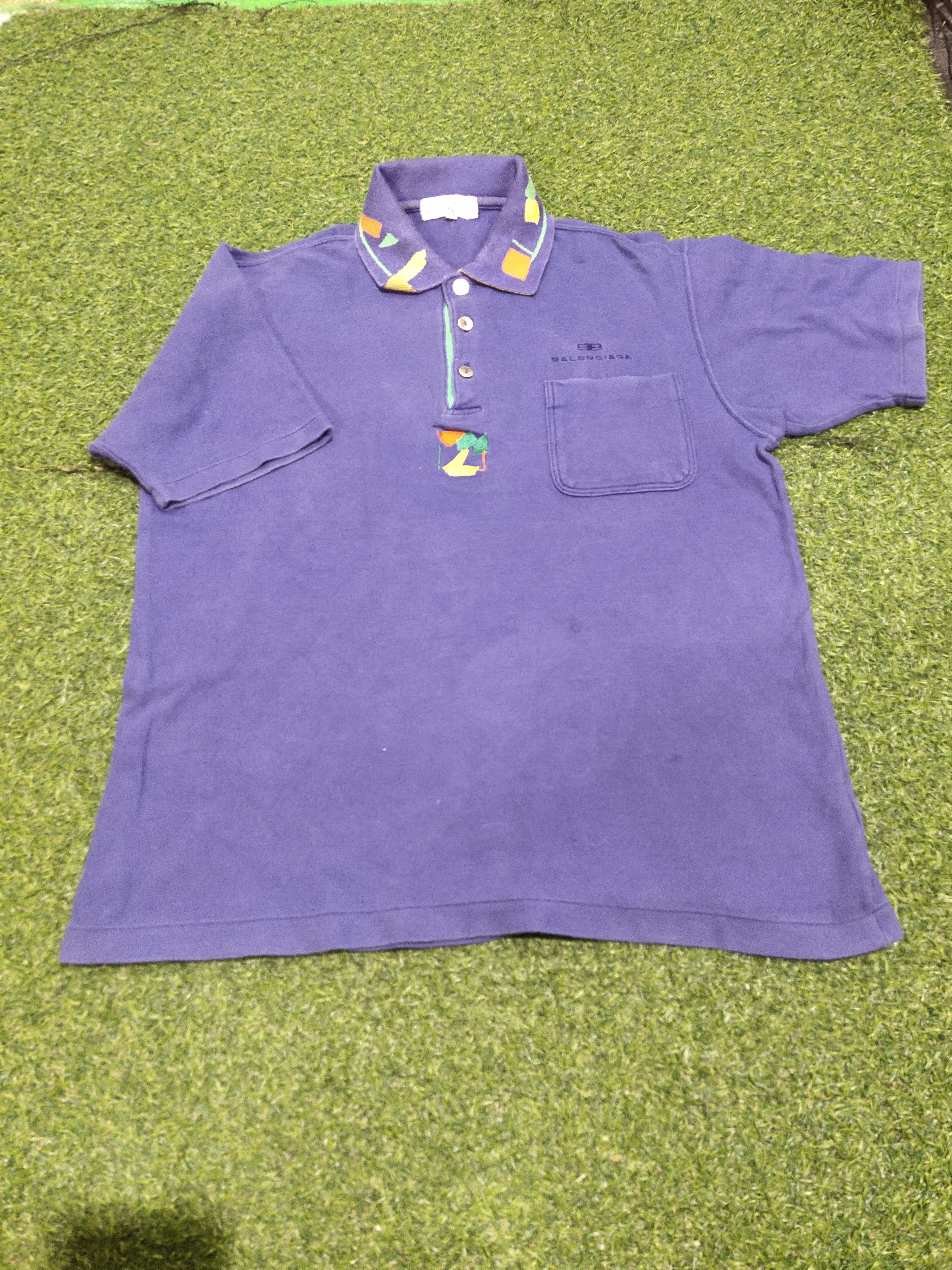 トップス BALENCIAGA POLO PARIS HORSE POLO SHIRT Balenciaga Balenciaga Paris 22 Polo Horse Navy Blue | Grailed