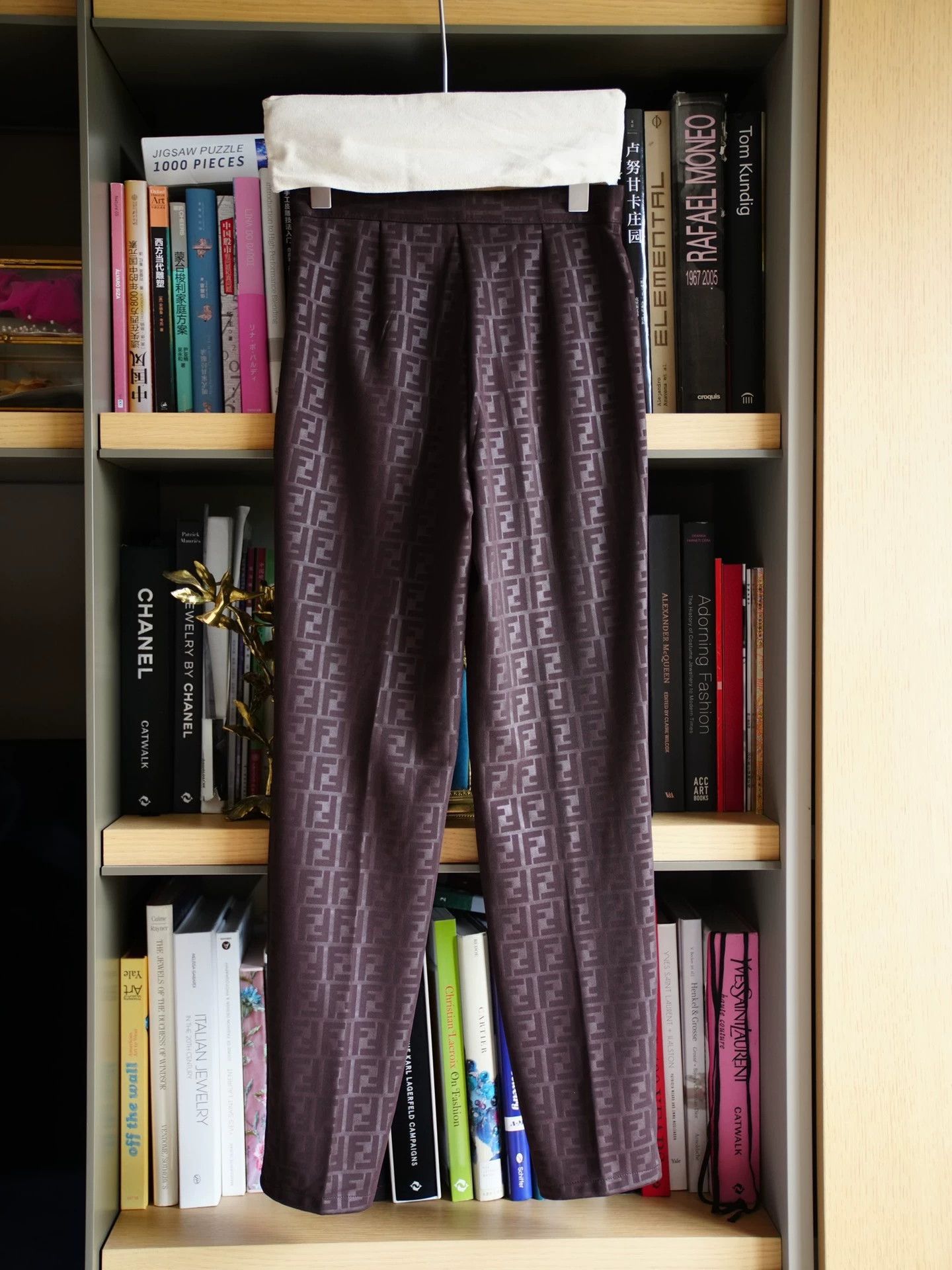 Fendi FENDI Vintage FF Tapered Bootcut Pants S Stretchy Italy MINT Size 26" / US 2 / IT 38 - 2 Thumbnail