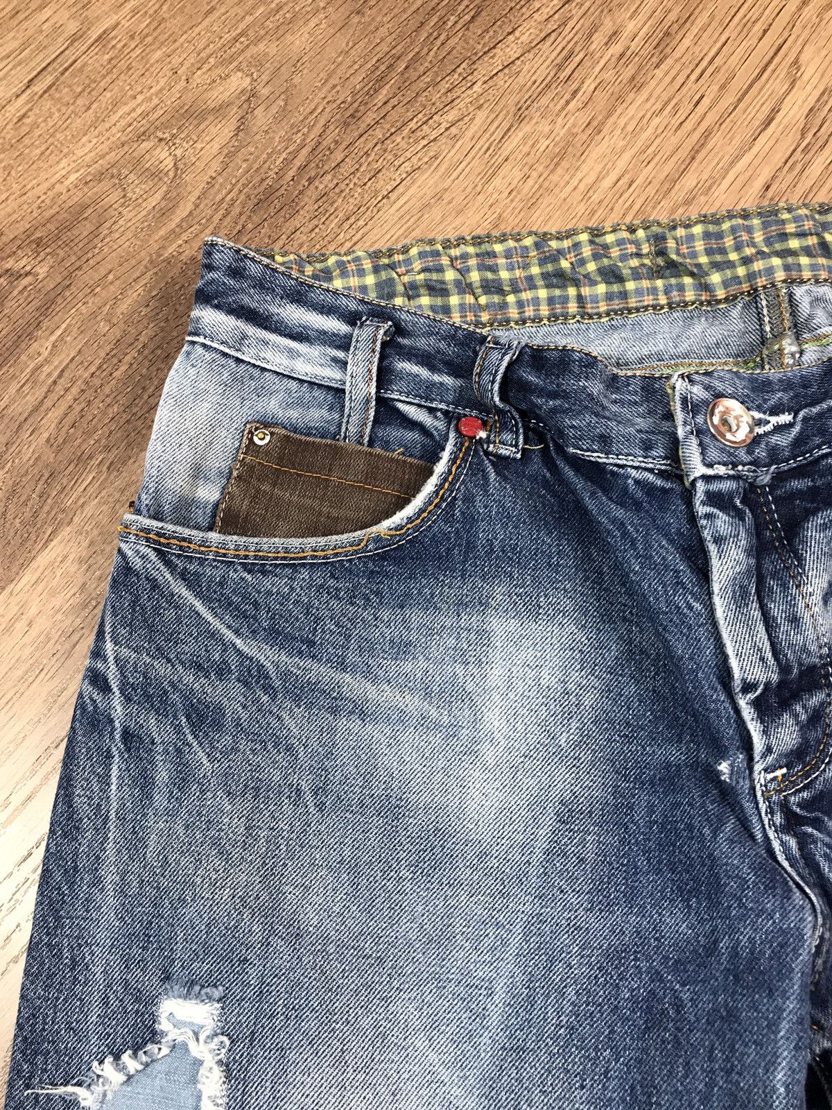 Japanese Brand × Vintage Vintage Distressed Denim Pants Size US 33 - 7 Thumbnail