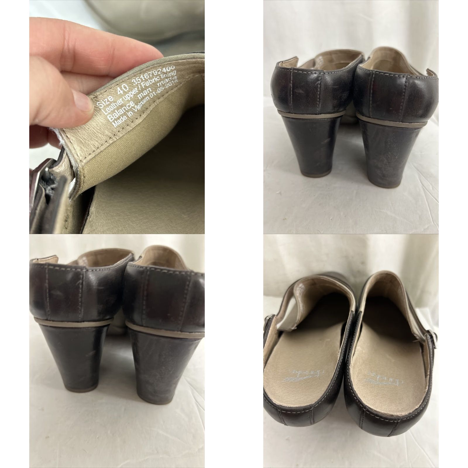 Dansko Dansko Malissa Leather Women's Mule Bootie Slip On Casual High Heel Stone Burnished Calf 40 US 9.5-10 Womens Medium Width Leather Breathable Cushioned Size ONE SIZE - 9 Thumbnail