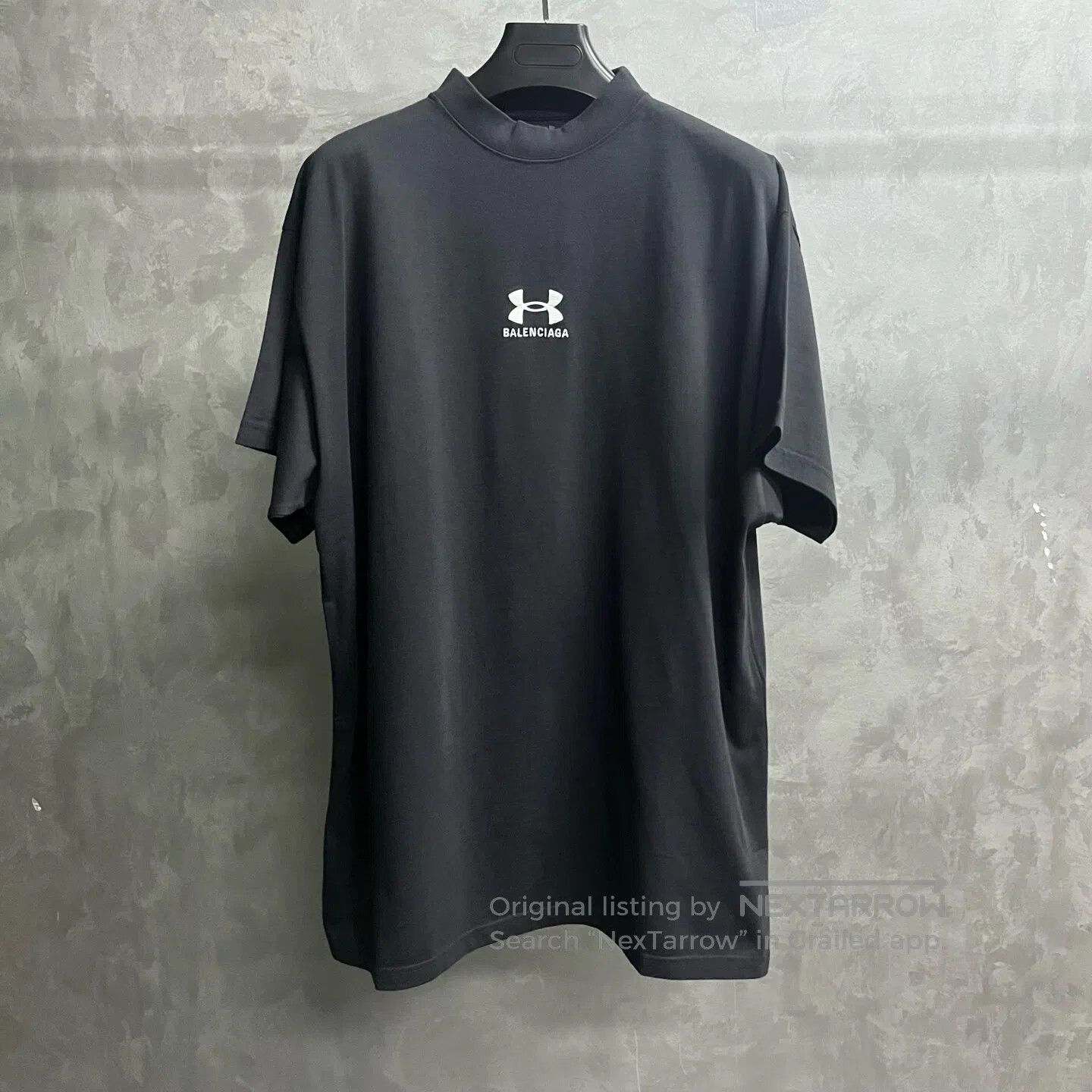 Balenciaga Balenciaga Black letter logo printed round-necked short-sl Size US M / EU 48-50 / 2 - 1 Thumbnail
