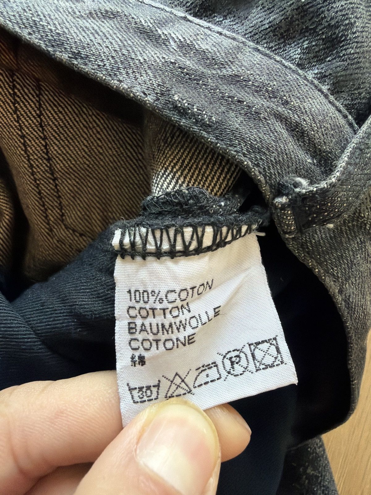 Dior Hedi Slimane Era Dior Homme waxed jeans Size US 31 - 13 Thumbnail