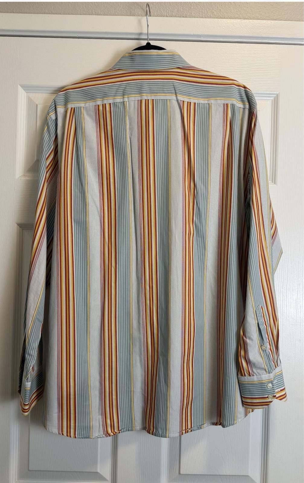 Lacoste Vintage Lacoste France Striped Button-Up Shirt 44 F5315 Fran Size US M / EU 48-50 / 2 - 6 Thumbnail