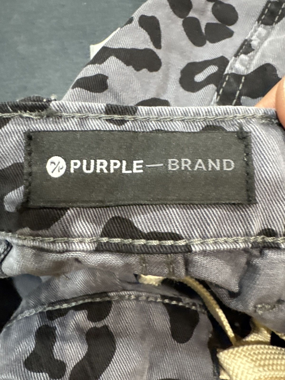 Purple Brand Purple Leopard Cargo Pants Size US 40 / EU 56 - 4 Thumbnail