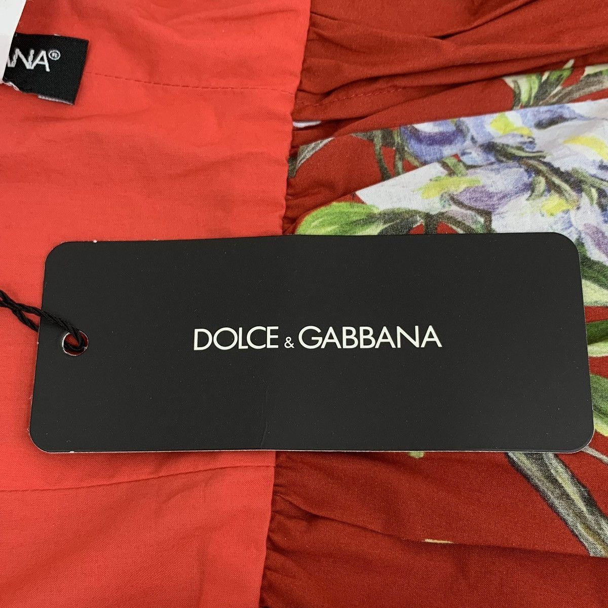 Dolce & Gabbana Dolce & Gabbana Red Floral Printed Short Sleeve Dress K26WX Size M / US 6-8 / IT 42-44 - 7 Thumbnail