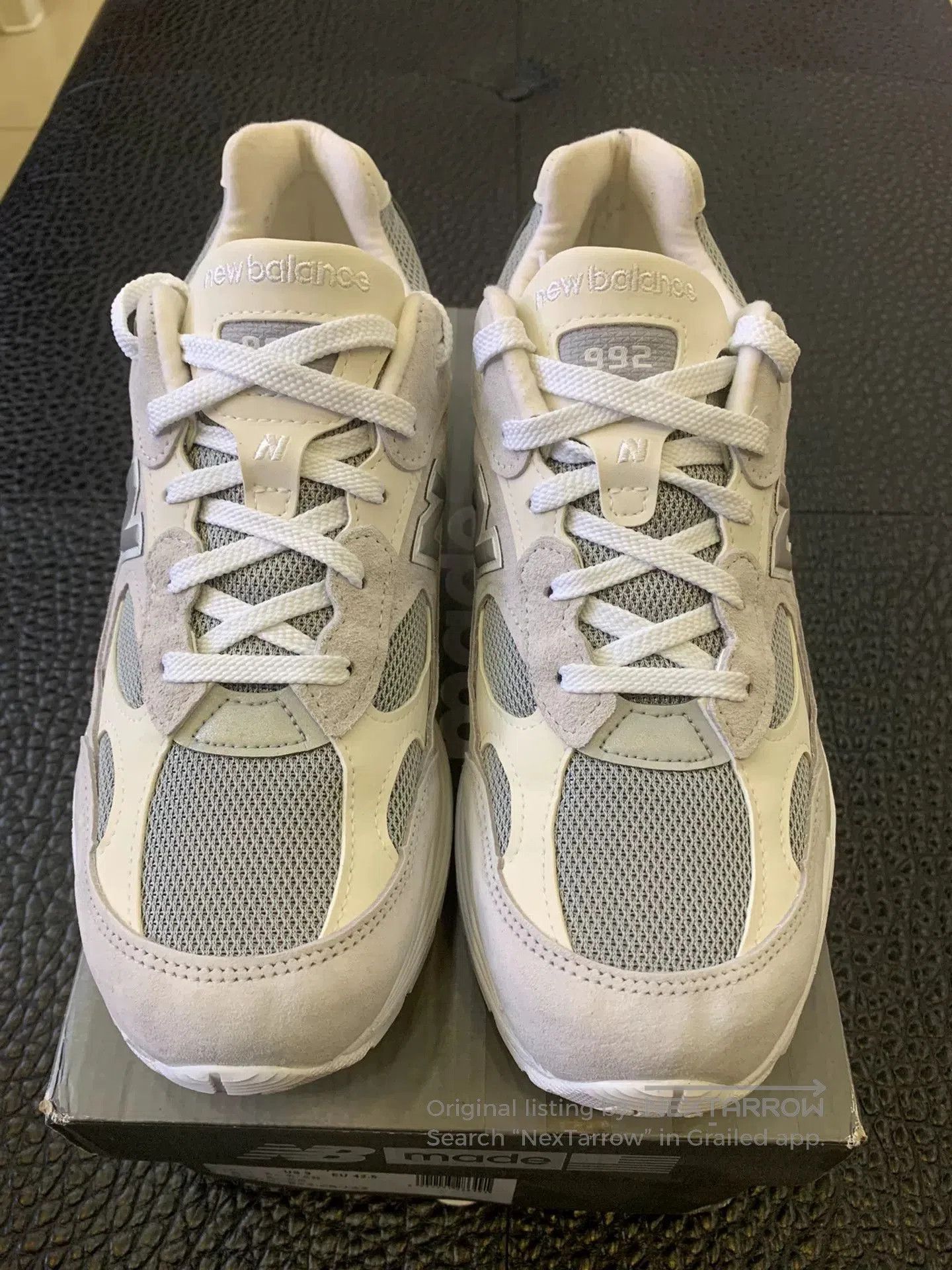 New Balance New Balance NB 992 Unisex White Running Shoes. Size US 9 / EU 42 - 1 Thumbnail