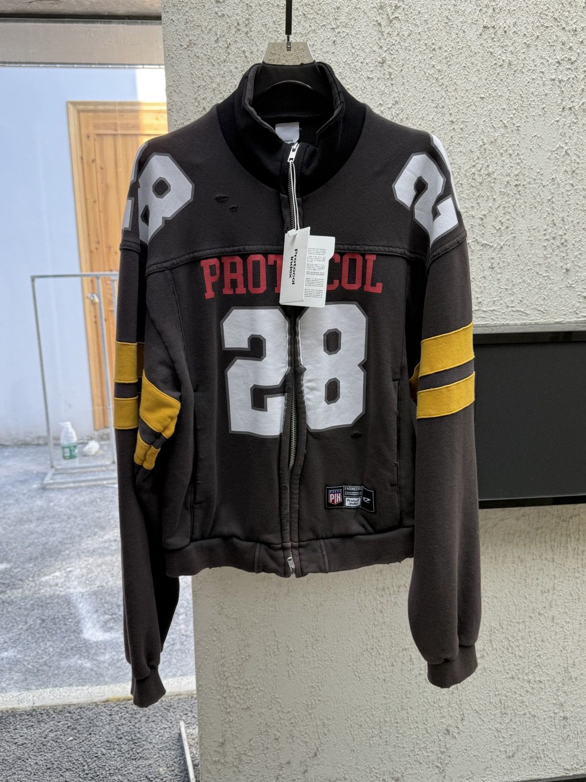 【Project GR/ Protcol Index】 Track Jacket PROJECT G/R PROTOCOL INDEX FOOTBALL JERSEY TRACK JACKET - BLACK
