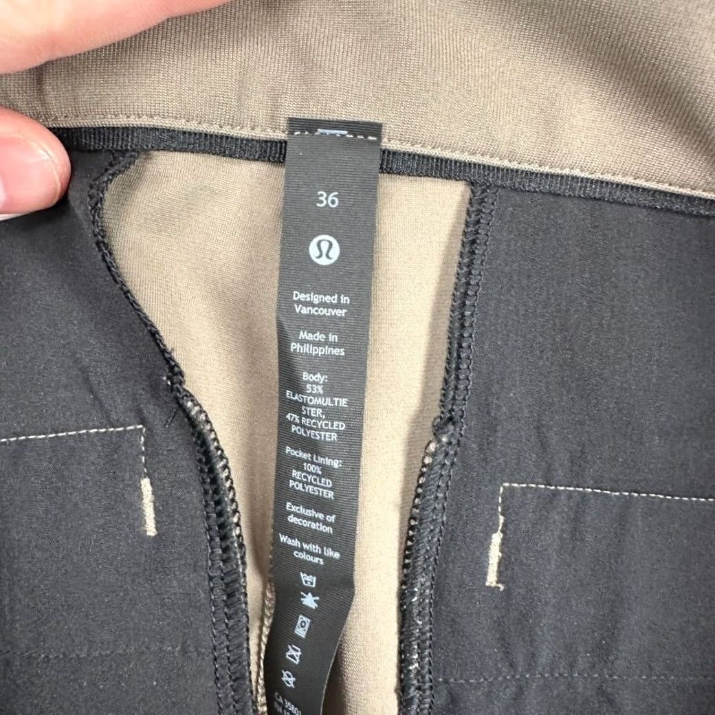 Lululemon Lululemon ABC Golf Pants Mens 36 Tan Flat Front Straight Leg Stretch Pocket Logo Size US 36 / EU 52 - 6 Thumbnail