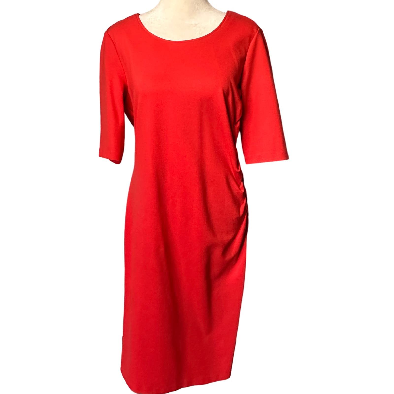 image of Emporio Armani Red Dress Size 48 / 12, Women's