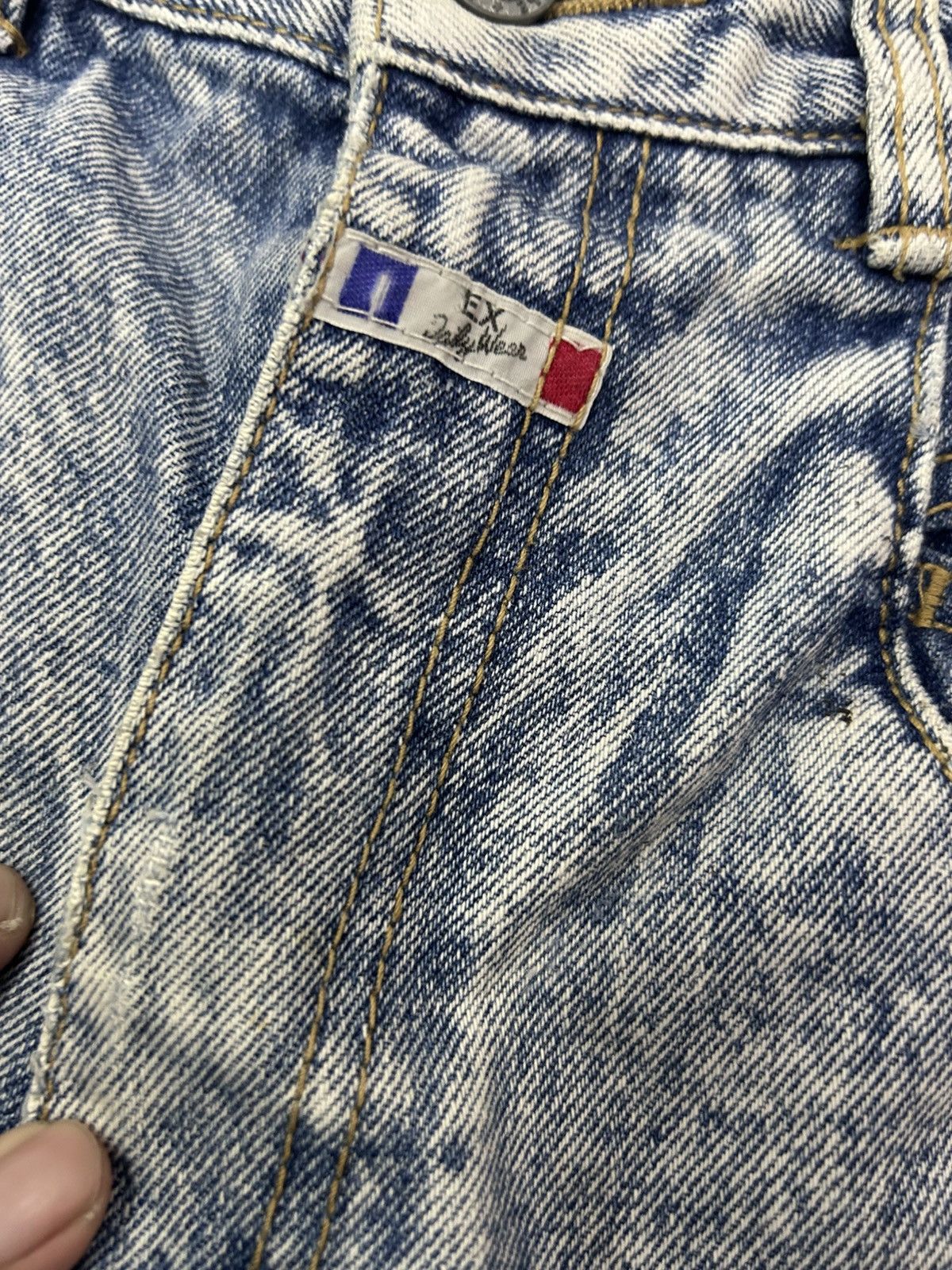 Japanese Brand × Vintage 💥Vintage Japanese Denim Mud Wash Ripped Jeans Size US 27 - 18 Thumbnail