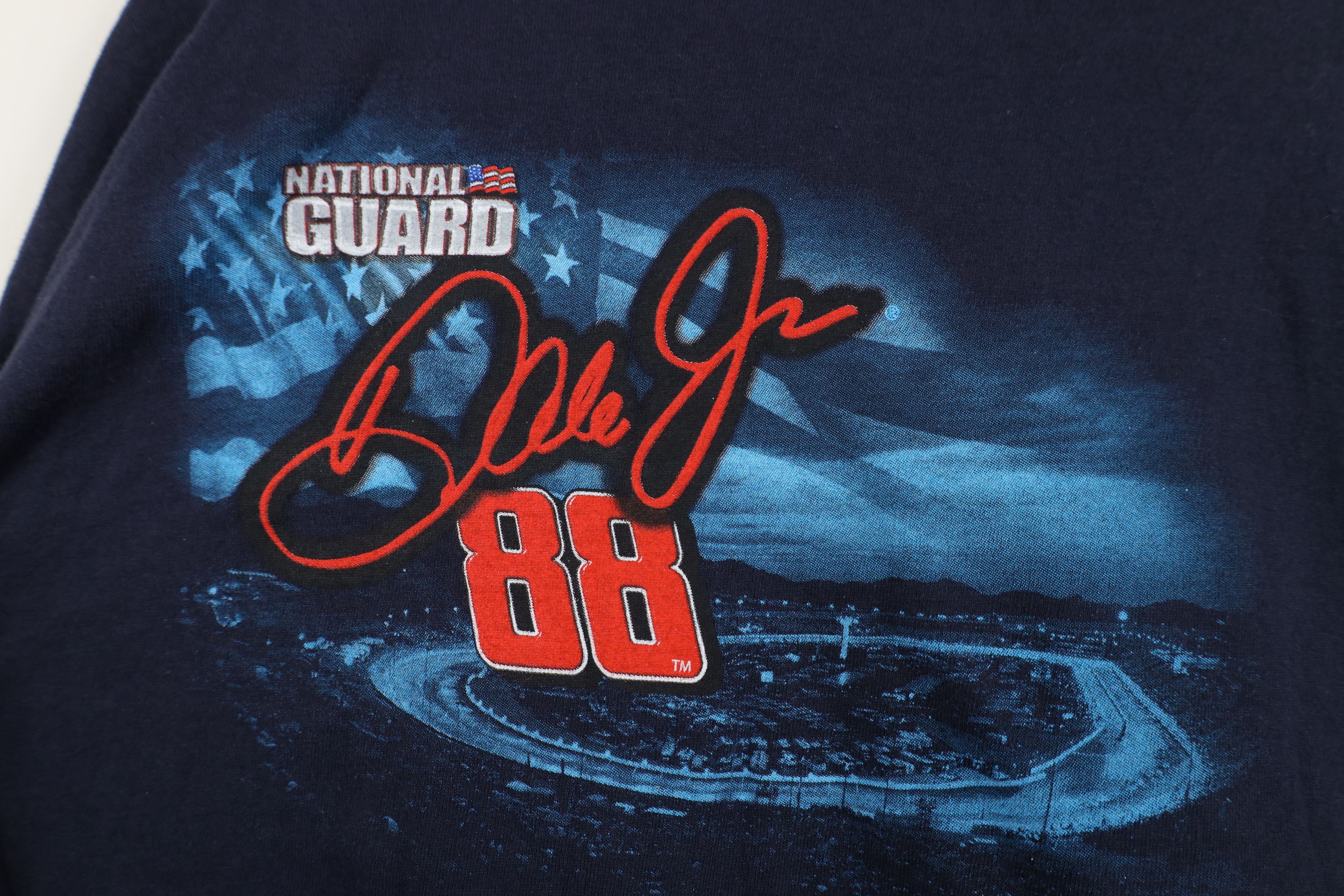 Vintage Vintage Y2K NASCAR Jr National Guard Racing T-Shirt Size US XL / EU 56 / 4 - 11 Thumbnail