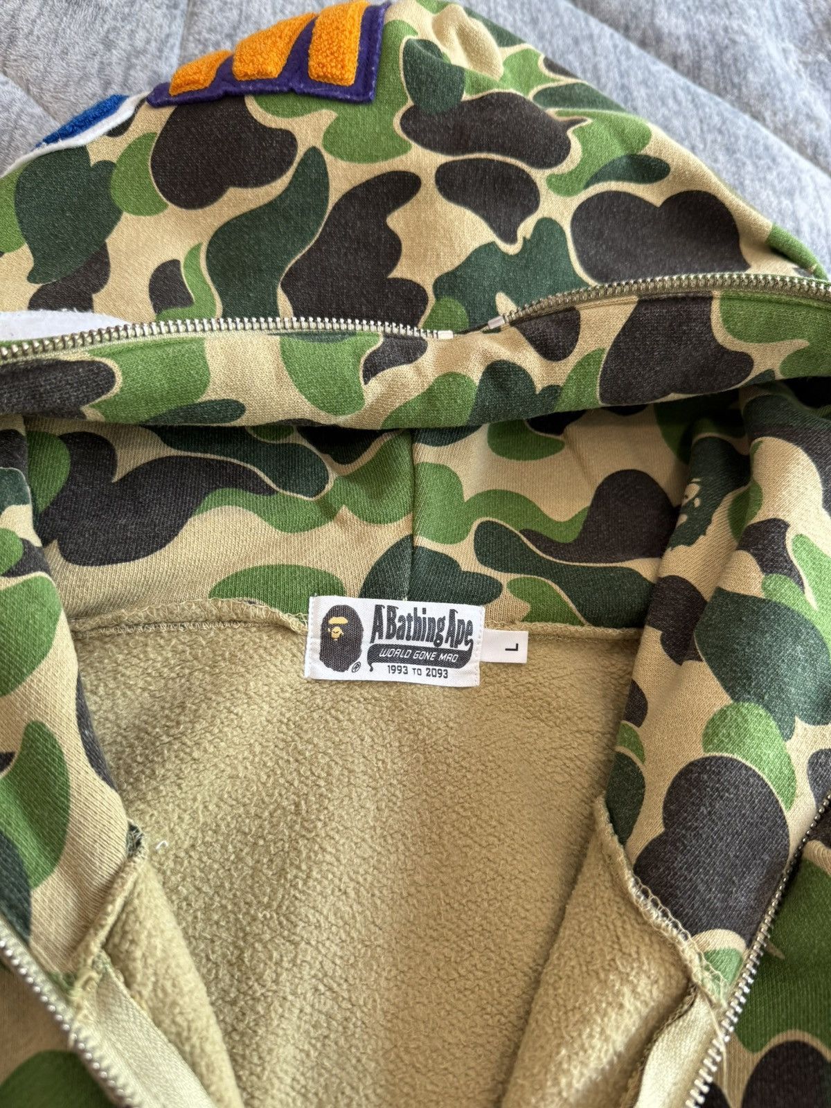 Bape BAPE Shark Full Zip Hoodie Size US L / EU 52-54 / 3 - 3 Thumbnail