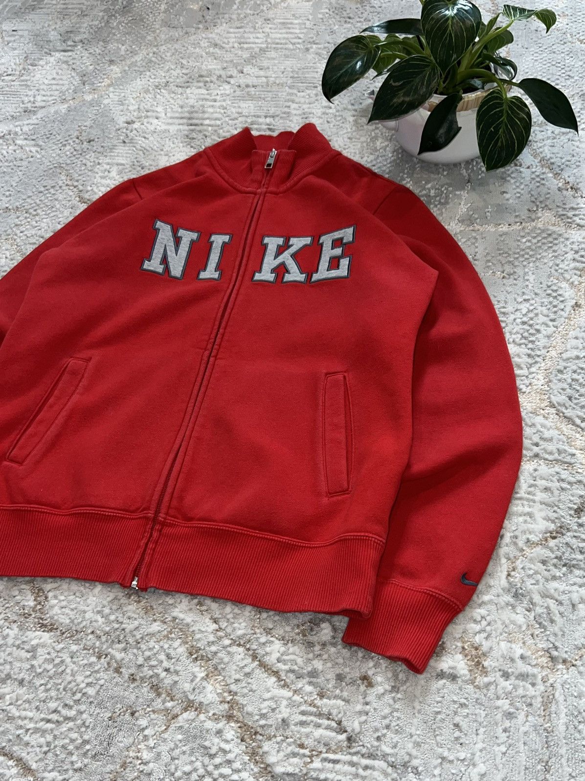 Nike × Vintage NIKE VINTAGE 00S BIG LOGO ZIP SWEATSHIRT Y2K CREWNECK Size US M / EU 48-50 / 2 - 4 Thumbnail