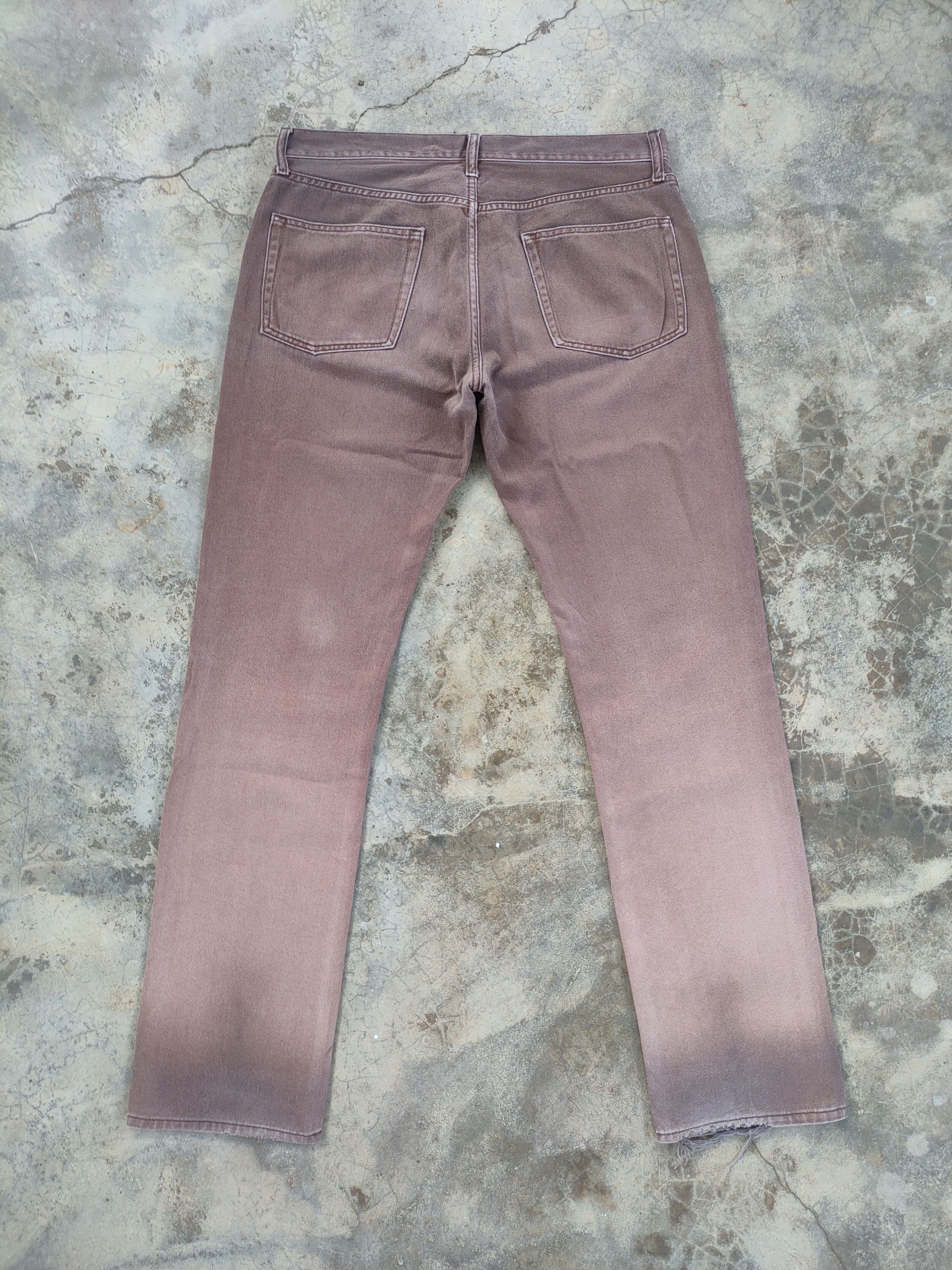 Japanese Brand VINTAGE SLIM FIT JAPANESE FADED BROWN DISTRESSED JEAN PANTS Size US 34 / EU 50 - 7 Thumbnail