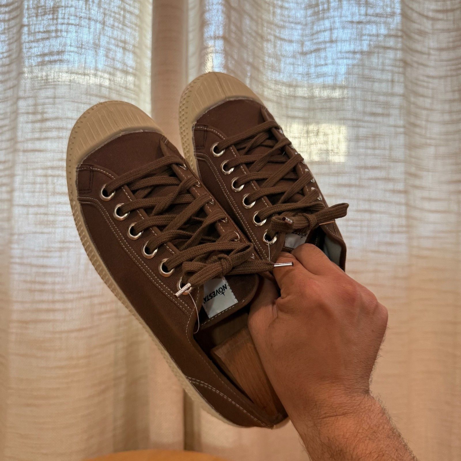 Novesta Novesta Star Master Contrast Stitch Sneakers in Brown Size US 9 / EU 42 - 4 Thumbnail