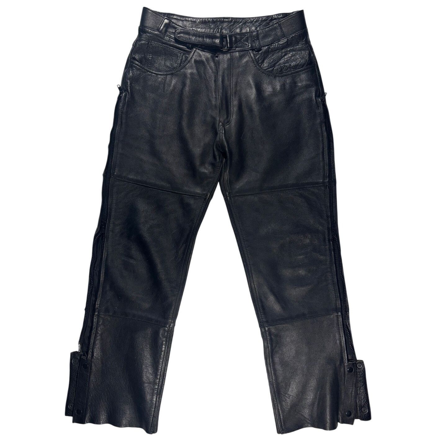 Vanson Leathers × Vintage 1980s Vanson leather black leather pants 