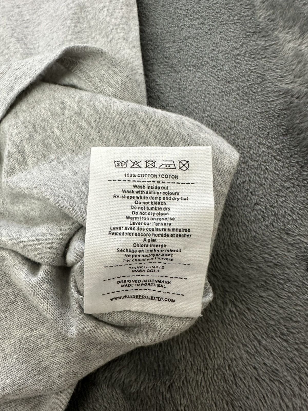 Norse Projects Norse Projects Niels Serif Tee Grey T Shirt Size Small Size US S / EU 44-46 / 1 - 4 Thumbnail