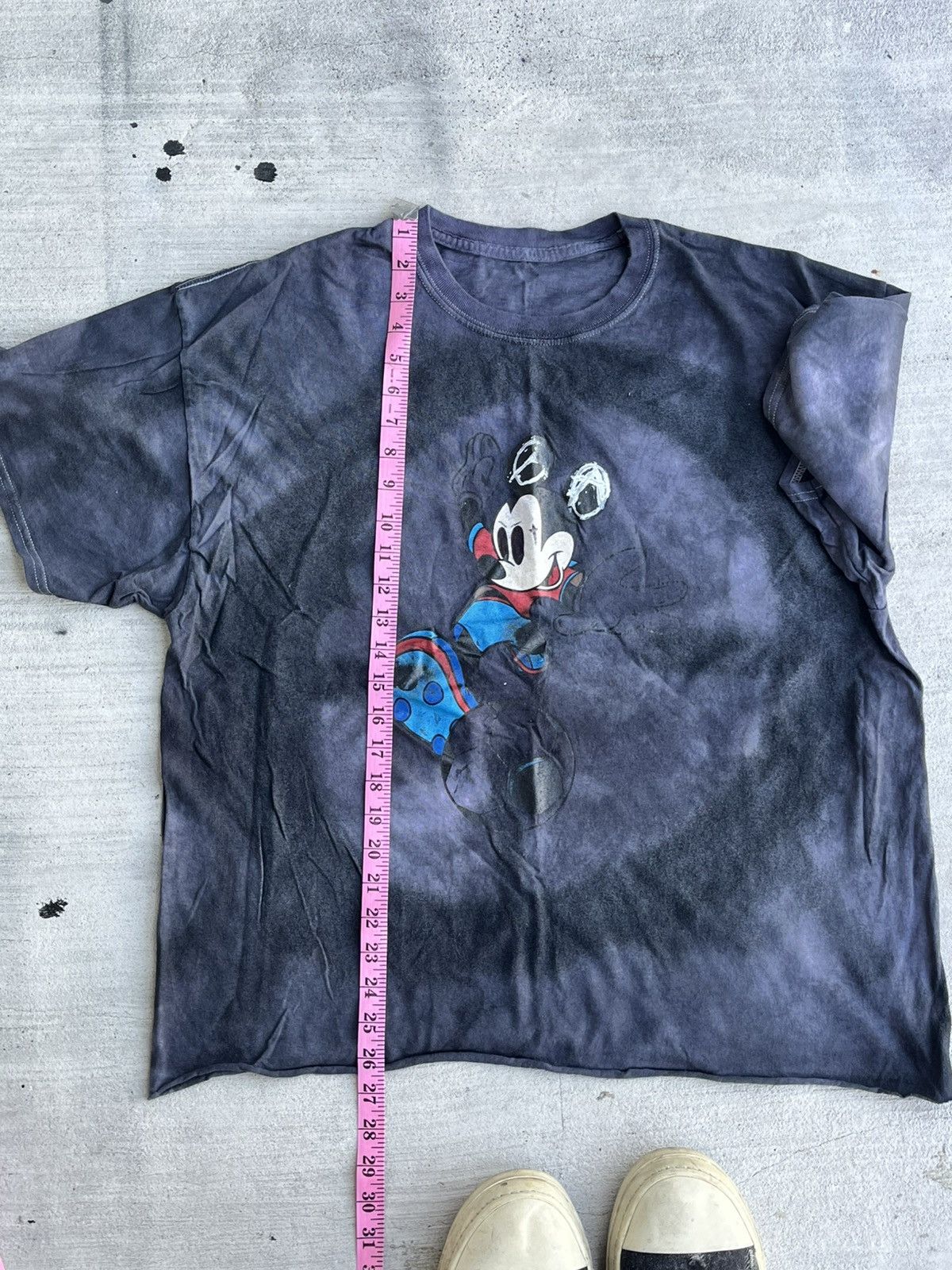 Disney Custom Mickey Mouse Tee – Tie Dye Distressed L Size US XL / EU 56 / 4 - 3 Thumbnail