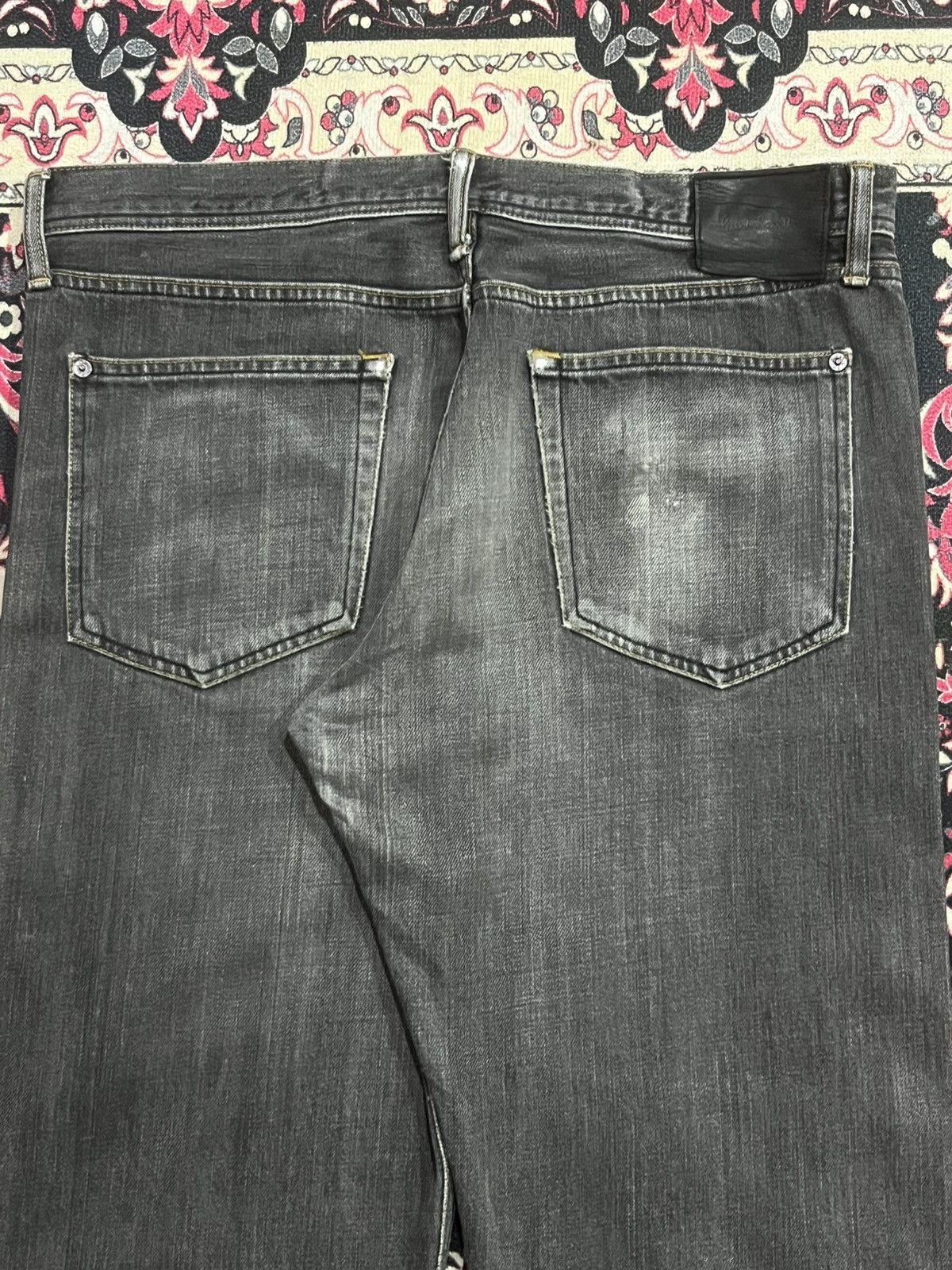 Paul Smith ⚡️Loose Fit⚡️Vintage Designer Paul Smith Black Faded Jeans Size US 34 / EU 50 - 9 Thumbnail