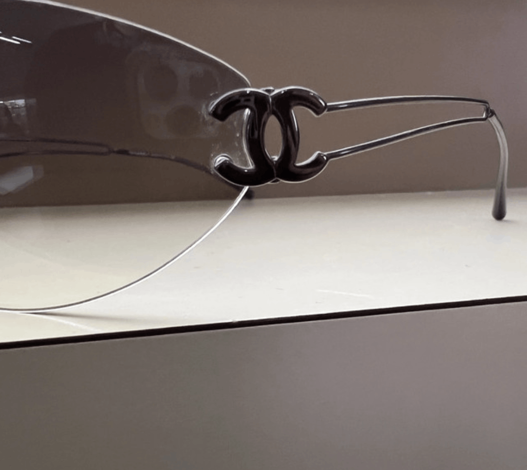 Chanel Chanel Sunglasses 4049 Rhinestone CC 4017 Rimless Vintage Size ONE SIZE - 6 Thumbnail