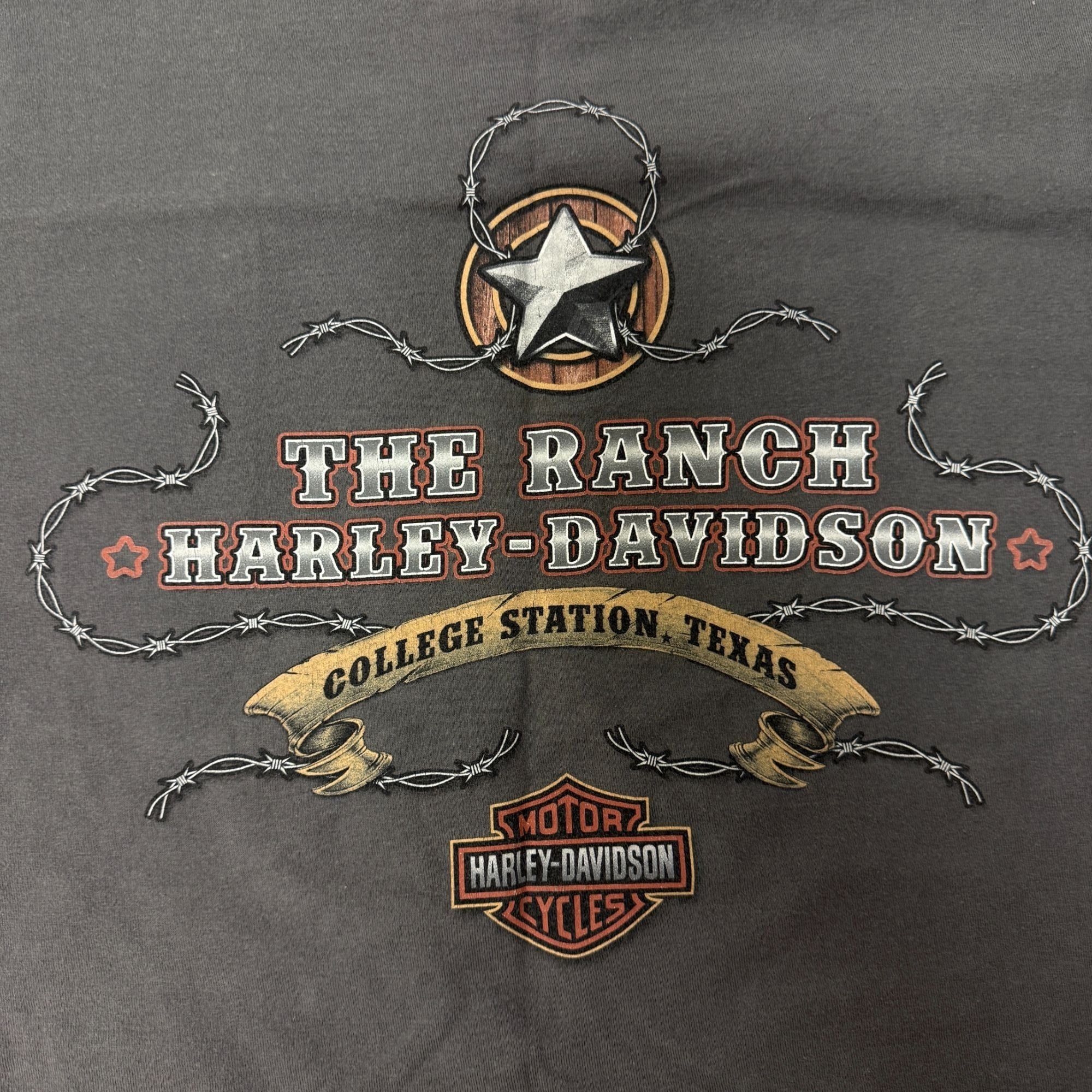 Harley Davidson HARLEY DAVIDSON The Ranch TEXAS Motorcycle Biker BULLDOG Tee Size US XXL / EU 58 / 5 - 2 Thumbnail