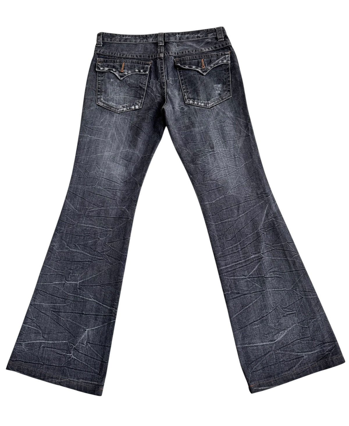 HyperDenim 🔥Achival Japanese Brand AGAT Distressed Flare Jeans Size US 32 / EU 48 - 2 Thumbnail