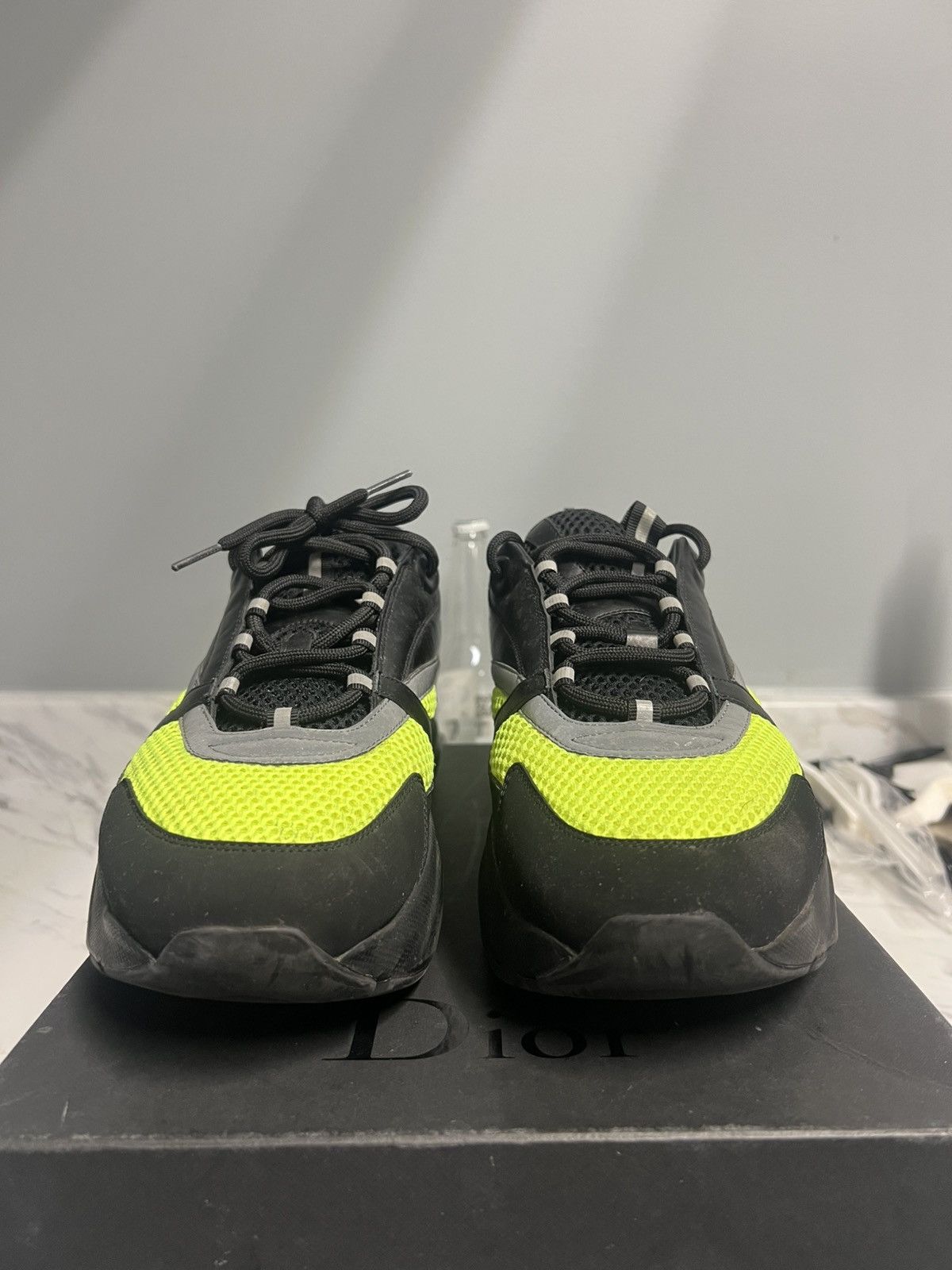 Dior Dior B22 Black/Neon Green Size US 12 / EU 45 - 3 Thumbnail