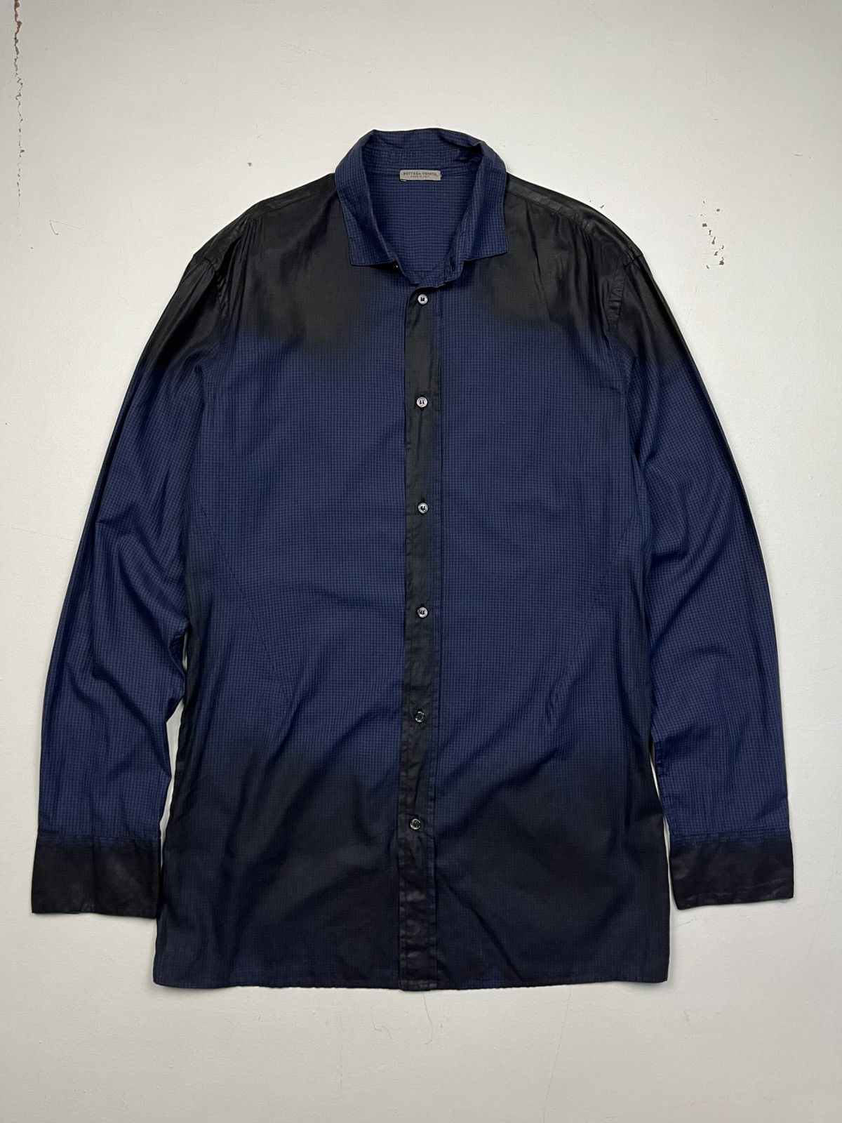 Bottega Veneta Vintage Bottega Veneta Waxed Detailing button down Shirt Size XL / US 12-14 / IT 48-50 - 2 Thumbnail