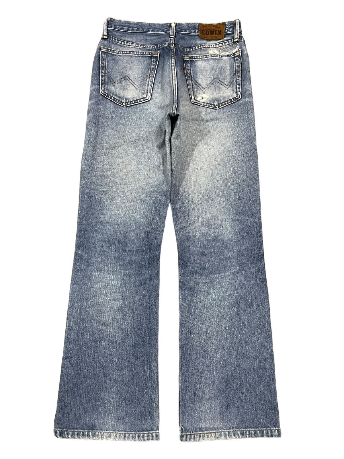 Edwin Vintage Edwin Extra Extreme Blue Fade Wash Bootcut Jeans Size US 29 - 6 Thumbnail