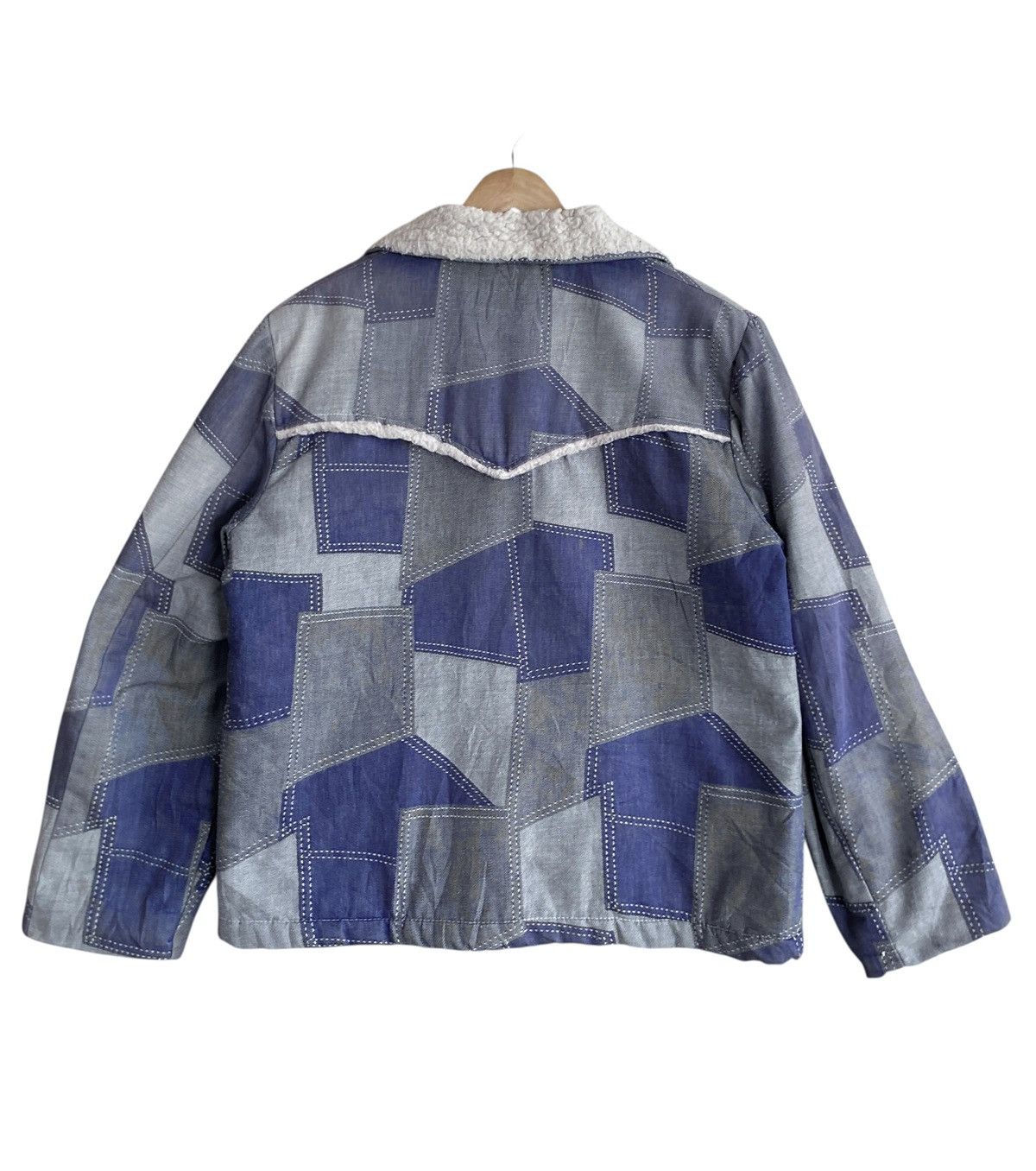Vintage Very Rare Vintage Weather Jack Fur Patchwork Jacket 1970s Size US M / EU 48-50 / 2 - 2 Thumbnail