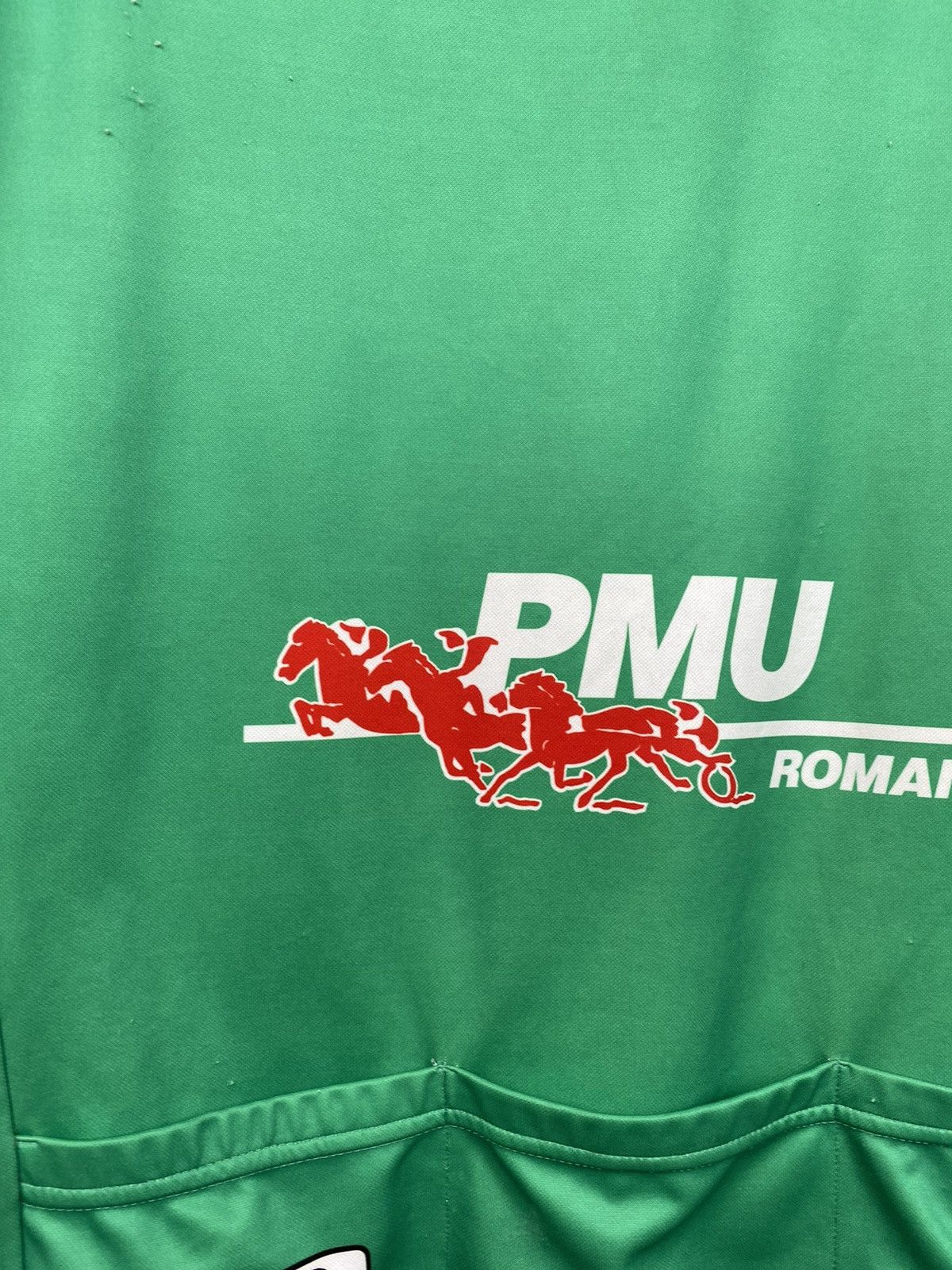 Other Rare Vintage PMU Romand Sportful Cycling Jersey Men L green Size US L / EU 52-54 / 3 - 20 Thumbnail