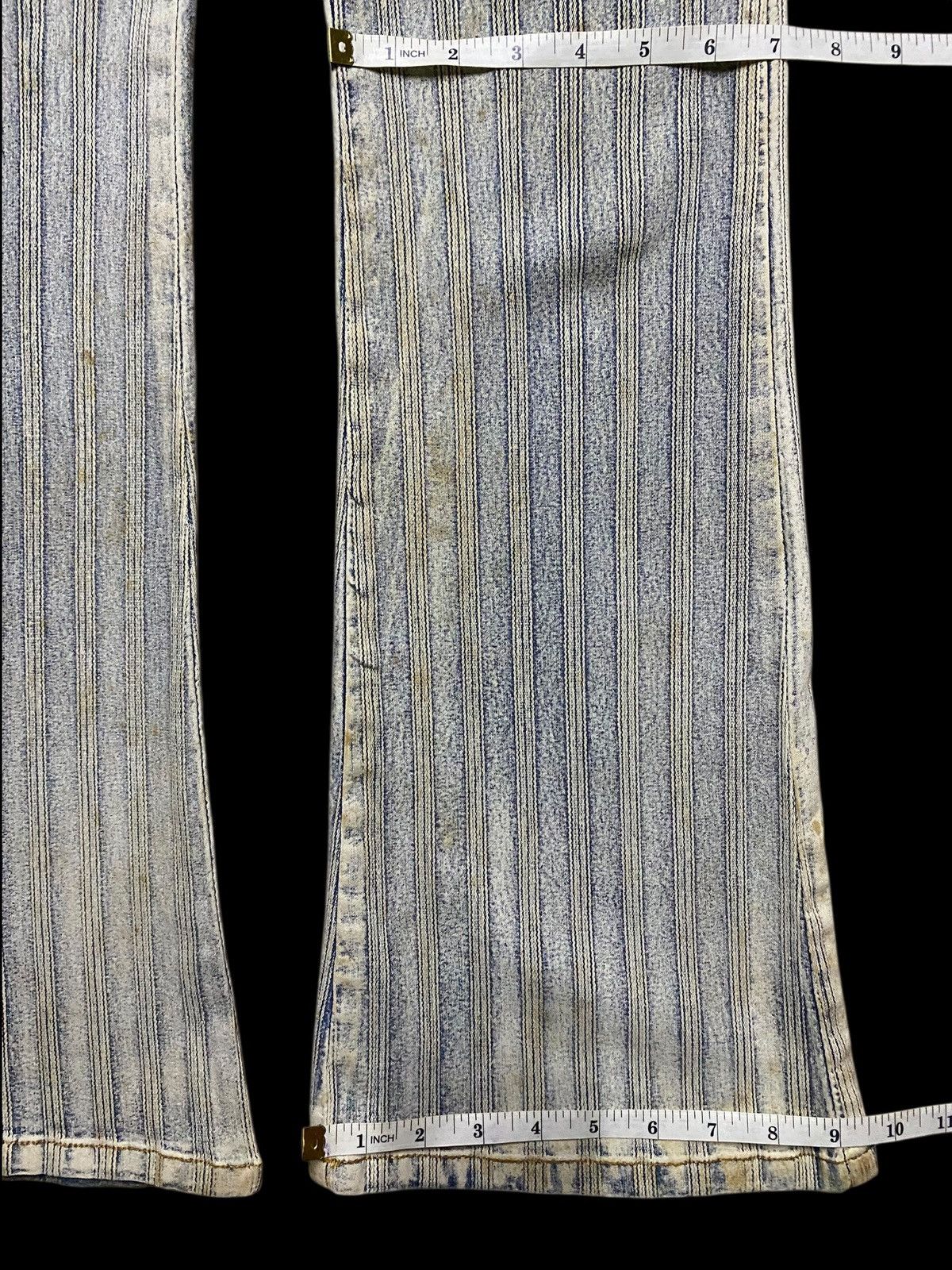 Japanese Brand Rare vintage Y2K P.M. Pantomime blue flare jeans jeans Size US 28 / EU 44 - 13 Thumbnail